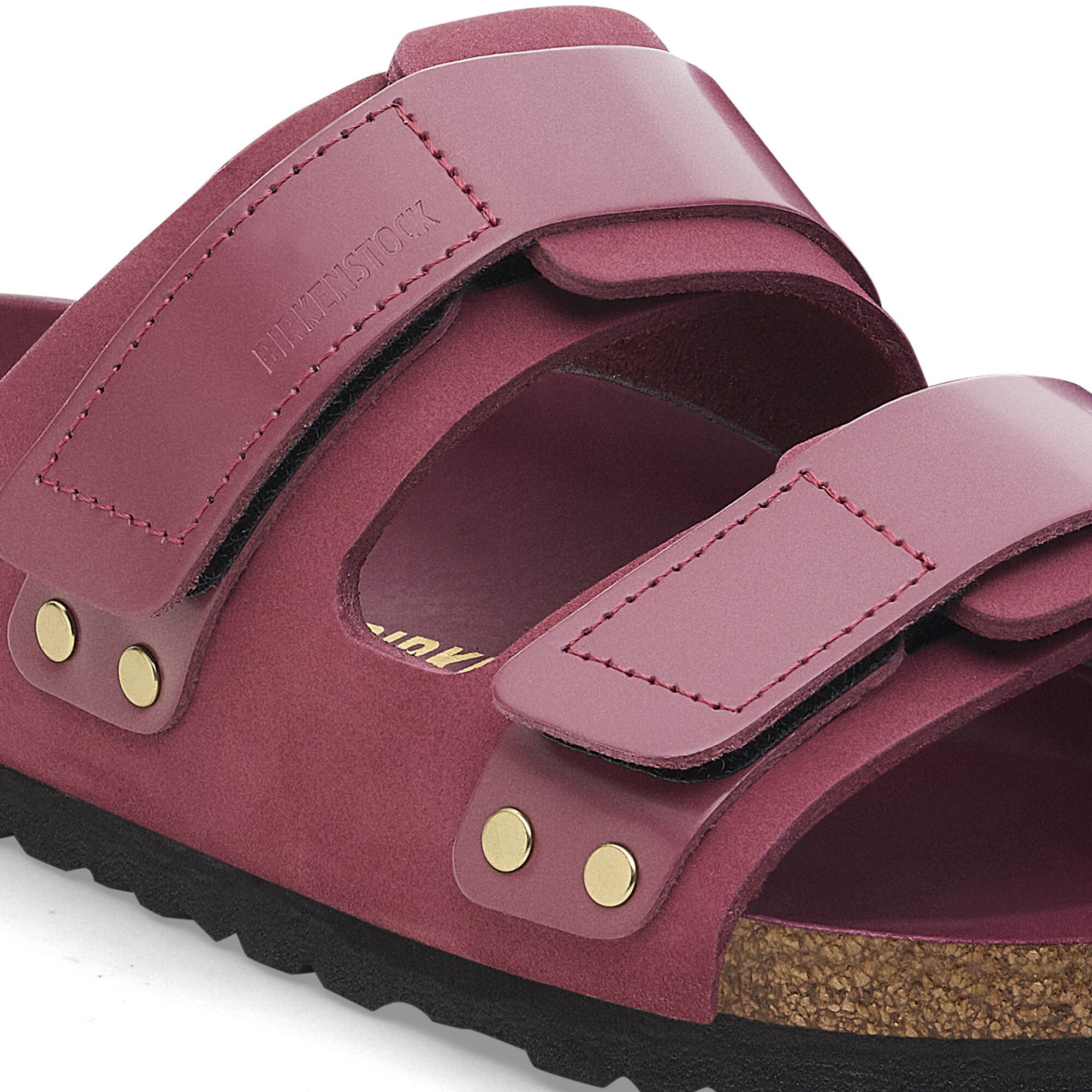 Женские сандалии Birkenstock Uji Nubuck Leather, цвет: Ягодный — фото 5