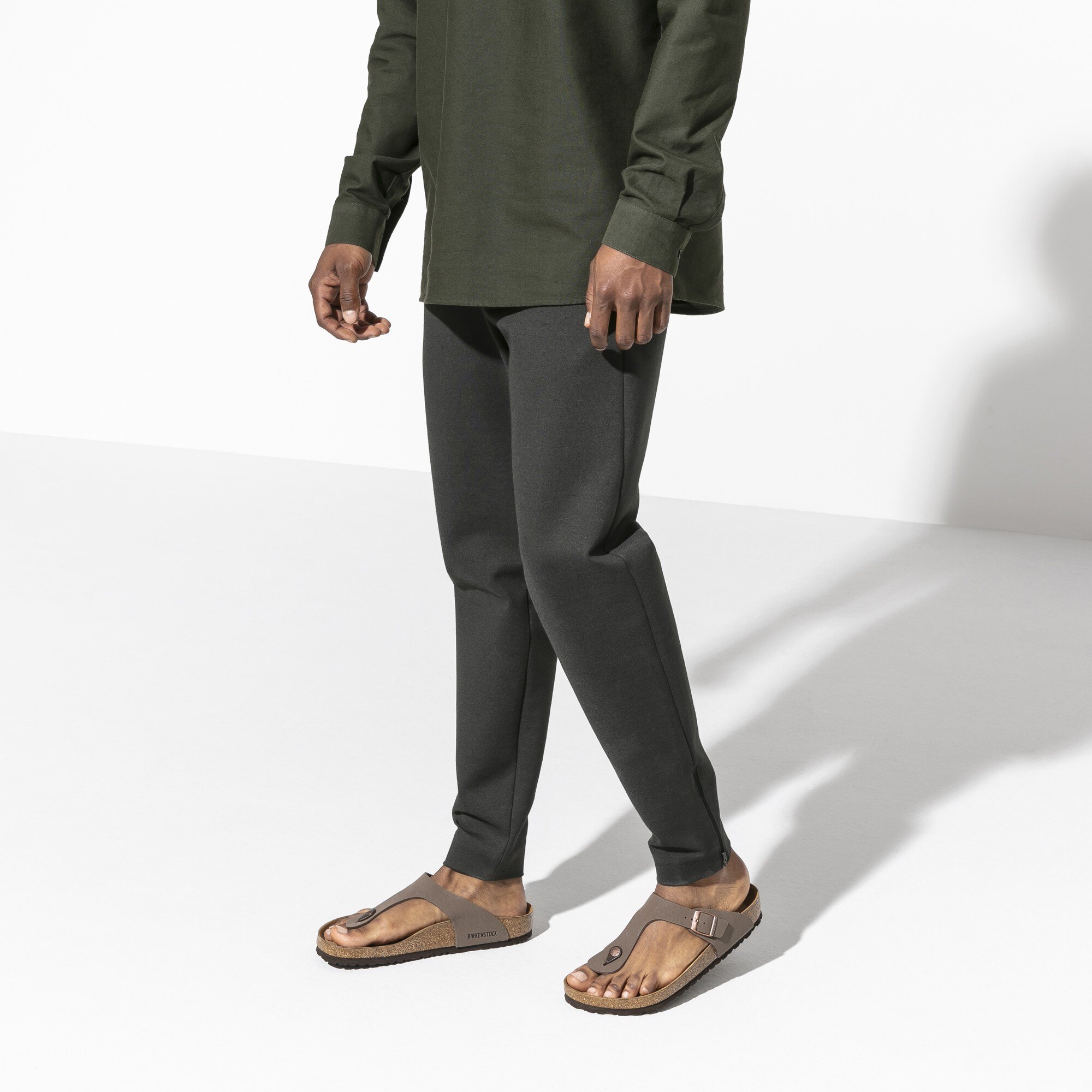 Сандалии Birkenstock Gizeh Birko-Flor Nubuck, цвет: Мокко — фото 7