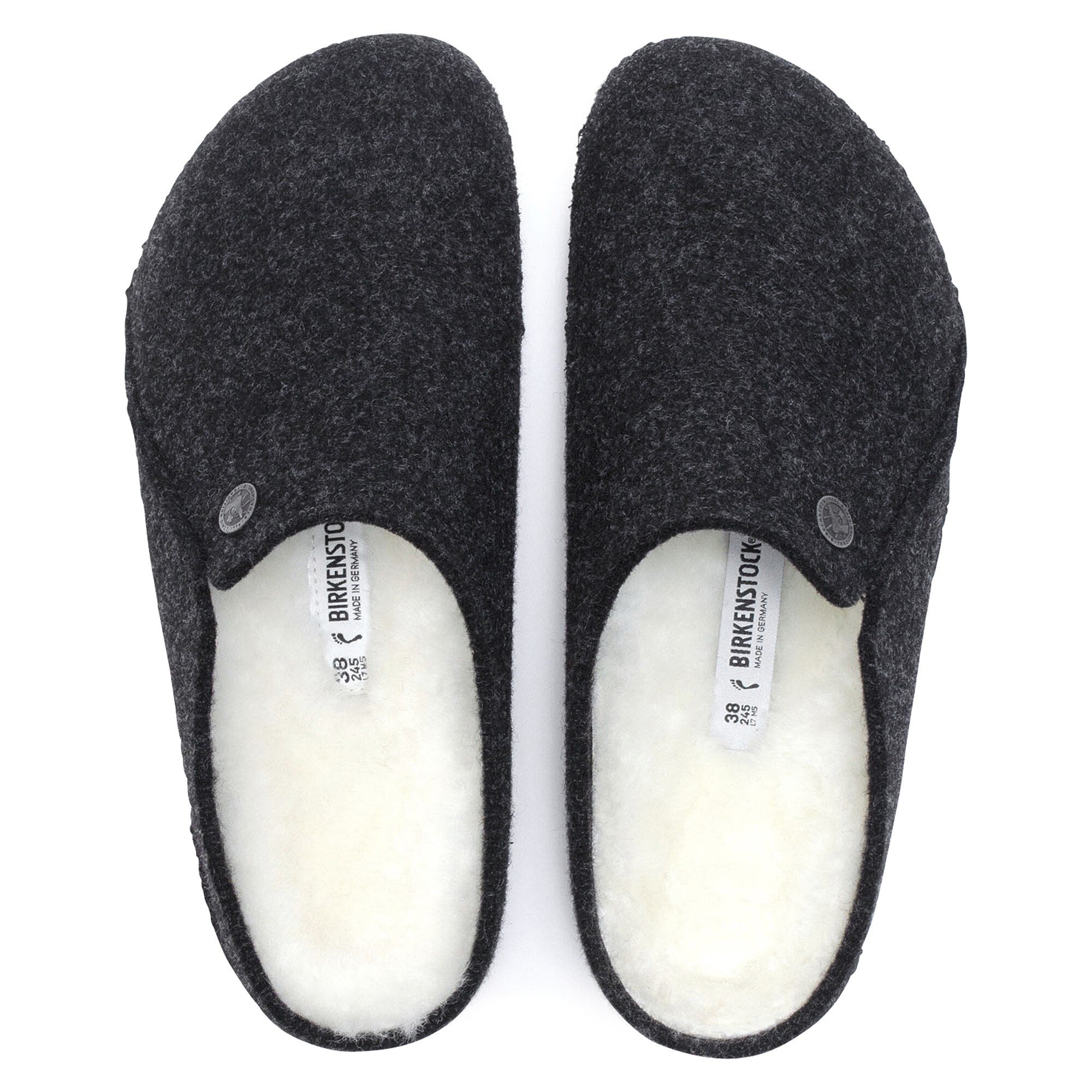 Тапочки Birkenstock Zermatt Shearling Felt, цвет: Антрацитовый — фото 2