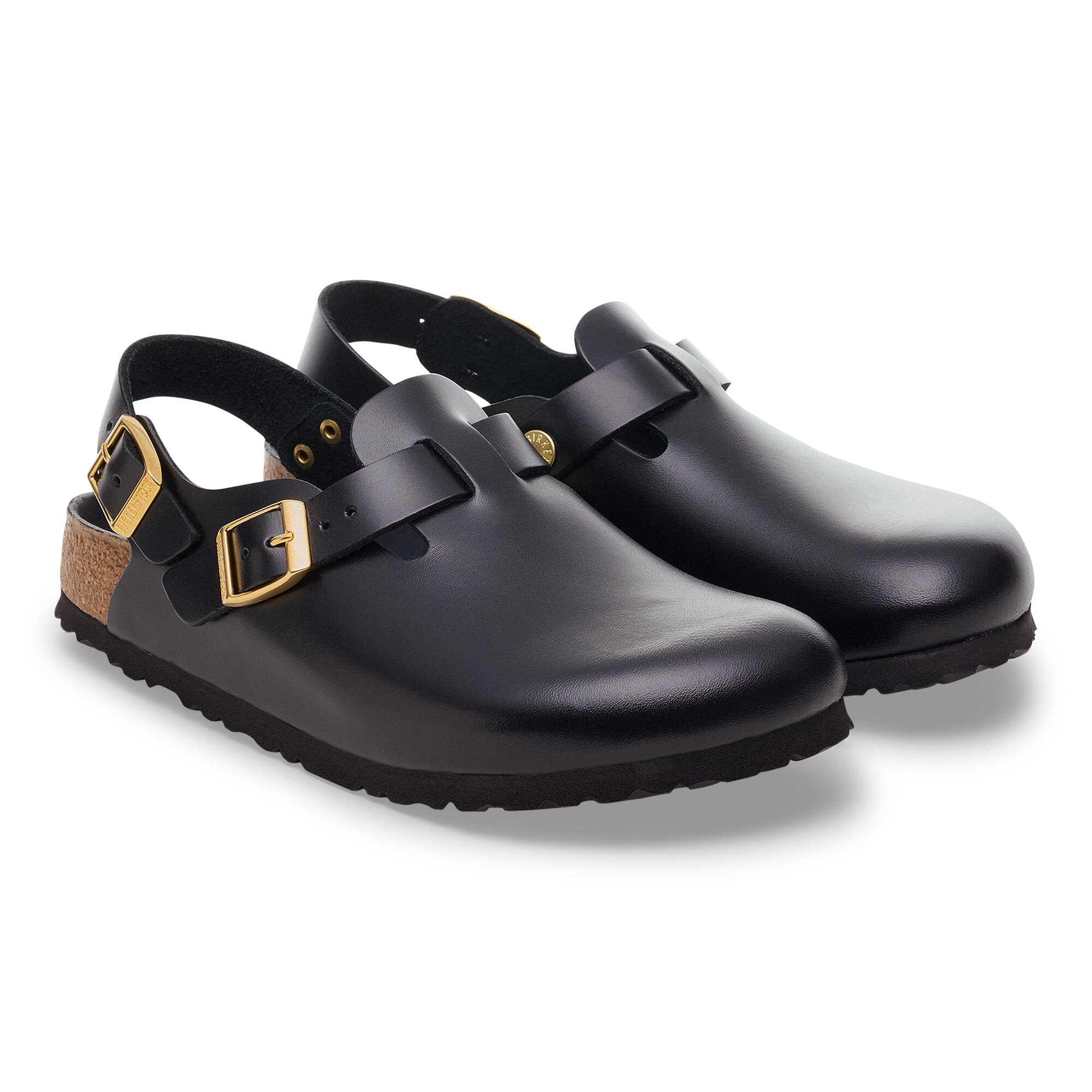 Сабо Birkenstock Tokio II Natural Leather, цвет: Чёрный кожаный — фото 5