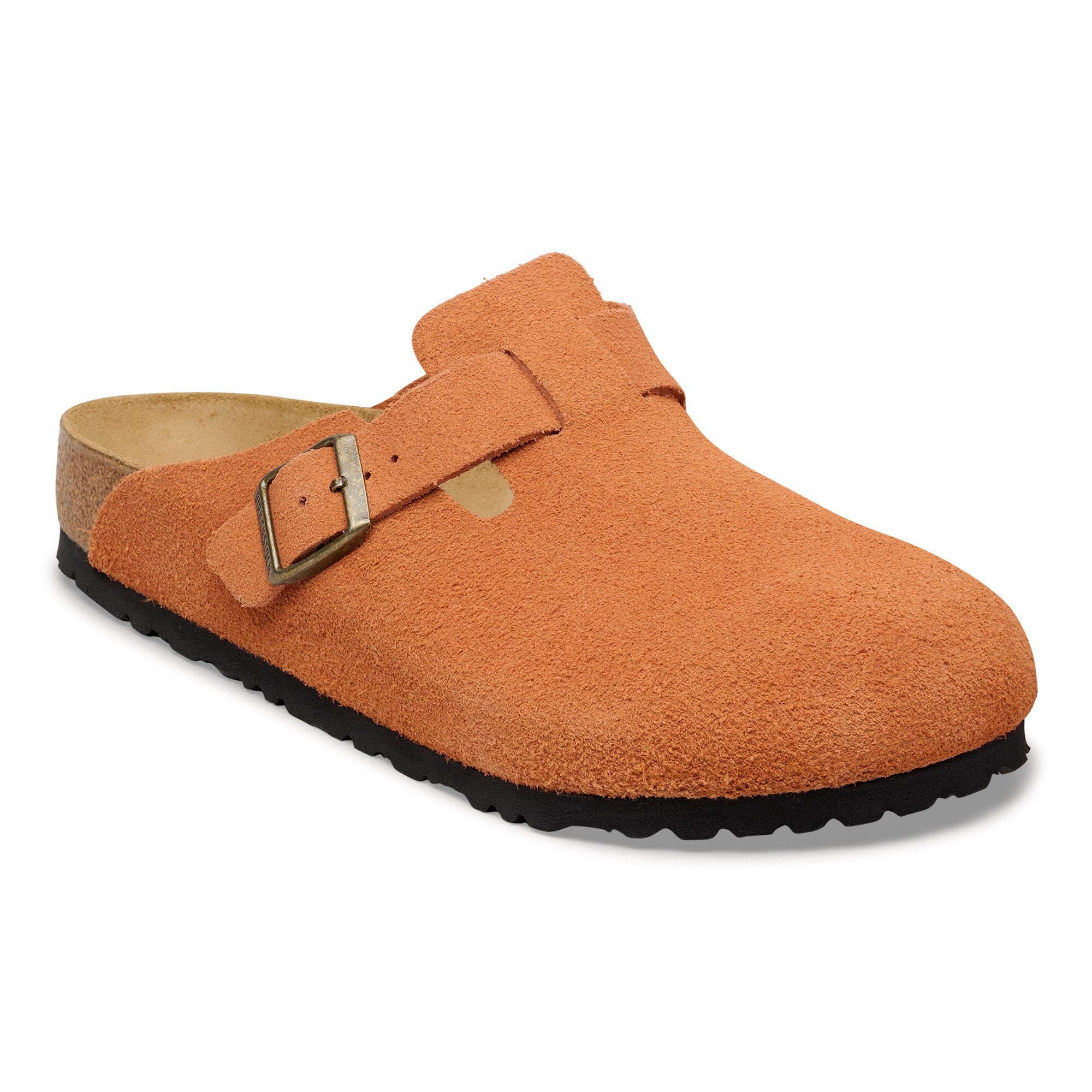 Boston Suede Leather in Color Dark Rust | BIRKENSTOCK US