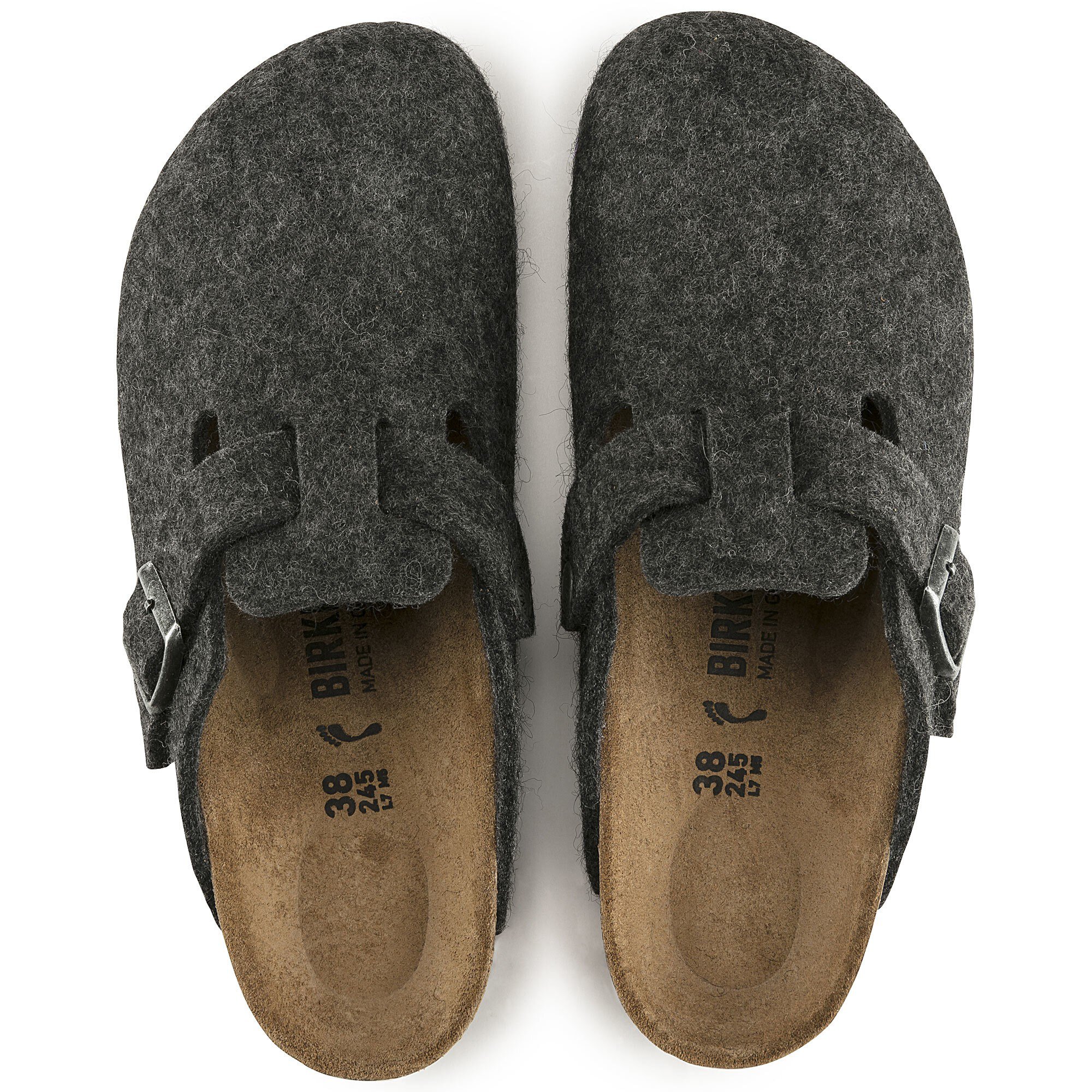 Сабо Birkenstock Boston Wool, цвет: Антрацитовый — фото 2