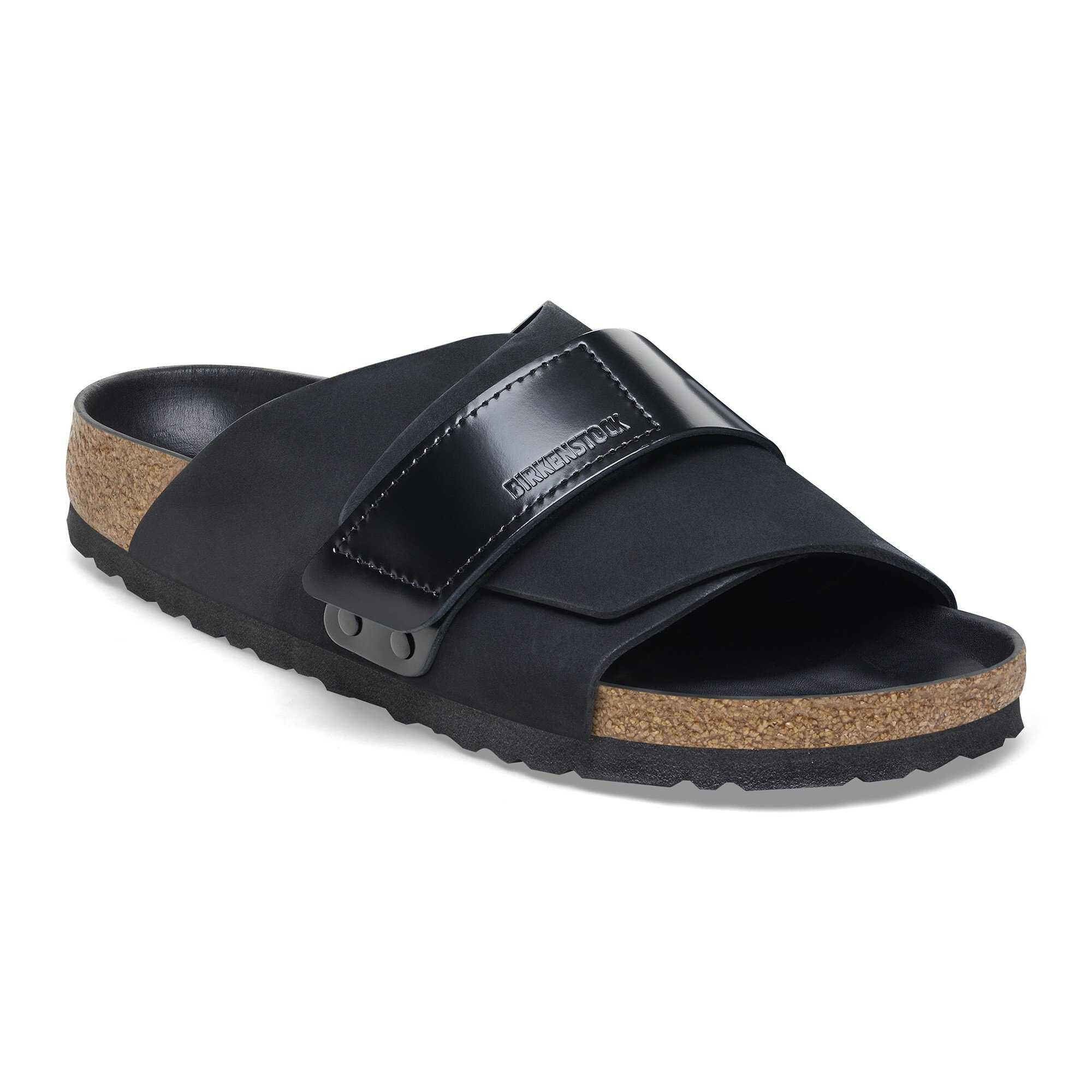 【BIRKENSTOCK kyoto】 レザーサンダル 27ノマドブラック Kyoto Nubuck Leather in Color Black | BIRKENSTOCK US