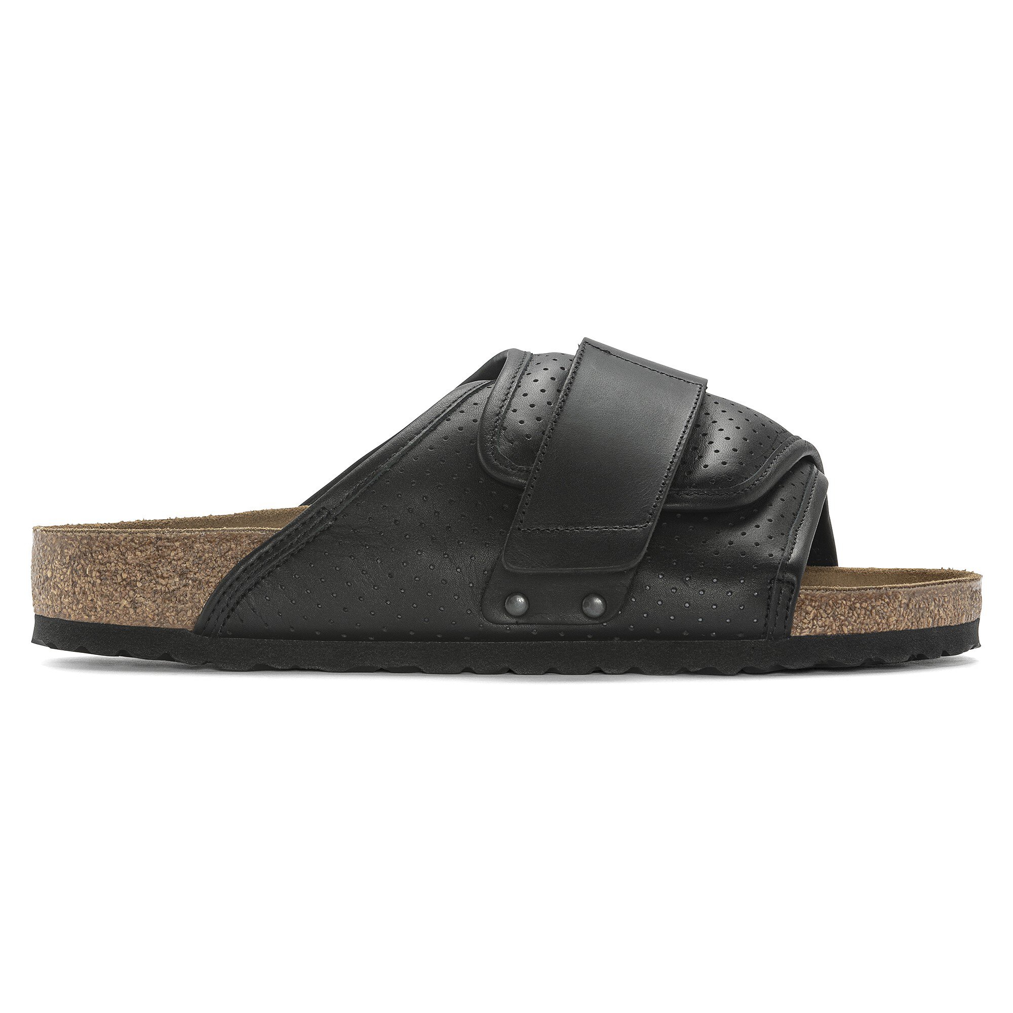 Мужские сандалии Birkenstock Kyoto Natural Leather, цвет: Чёрный — фото 3