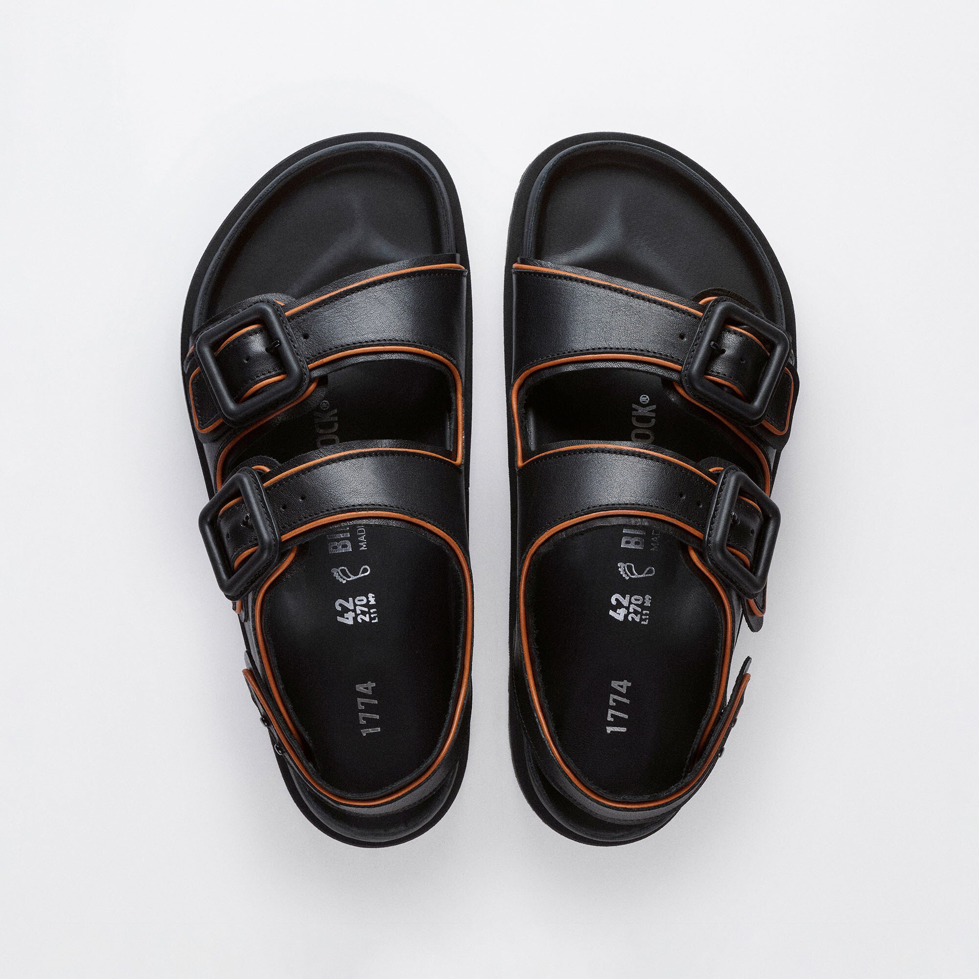 1774 Milano Leather Leather in Color Black | BIRKENSTOCK US
