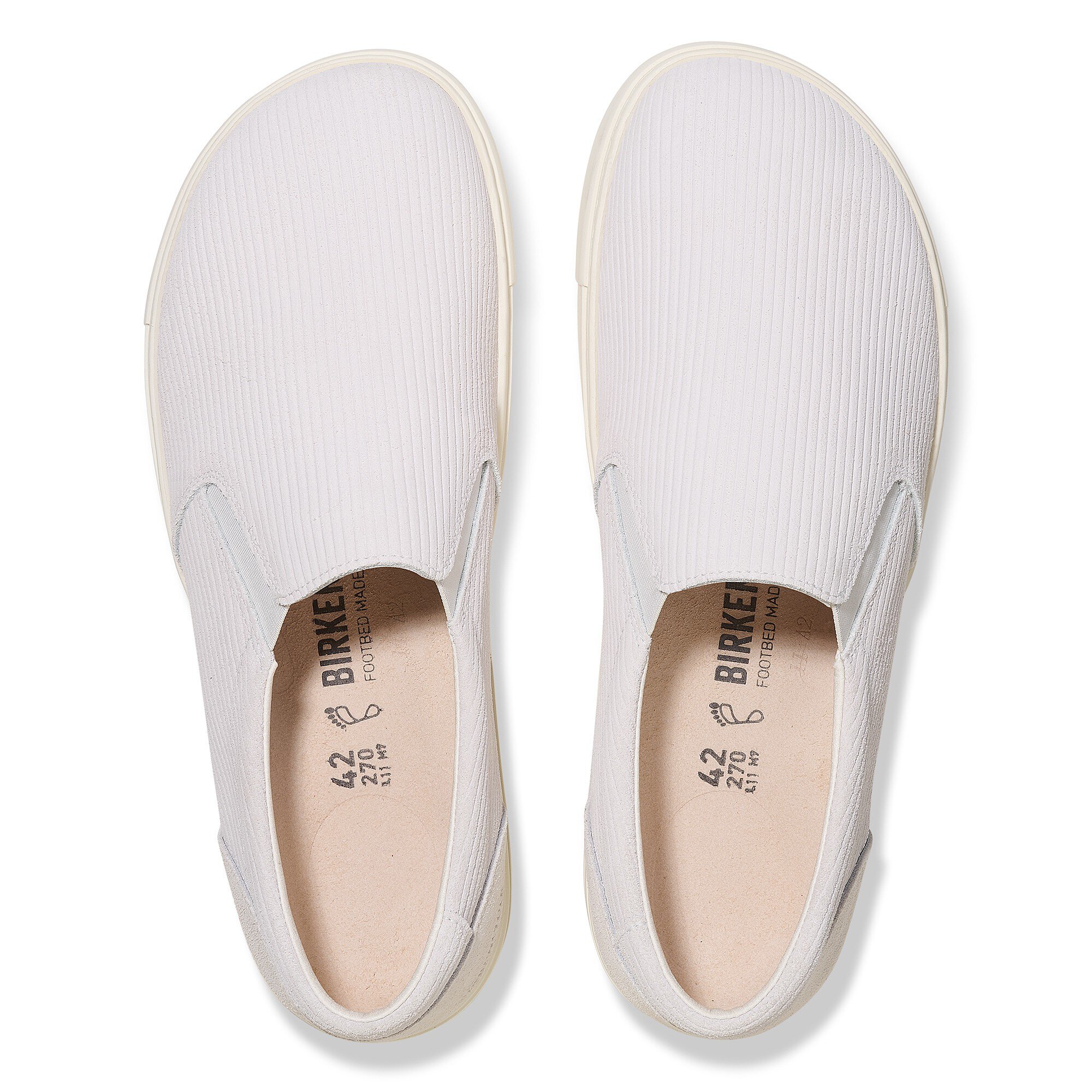 Кроссовки Birkenstock Oswego Suede Leather, цвет: Состаренный белый — фото 2