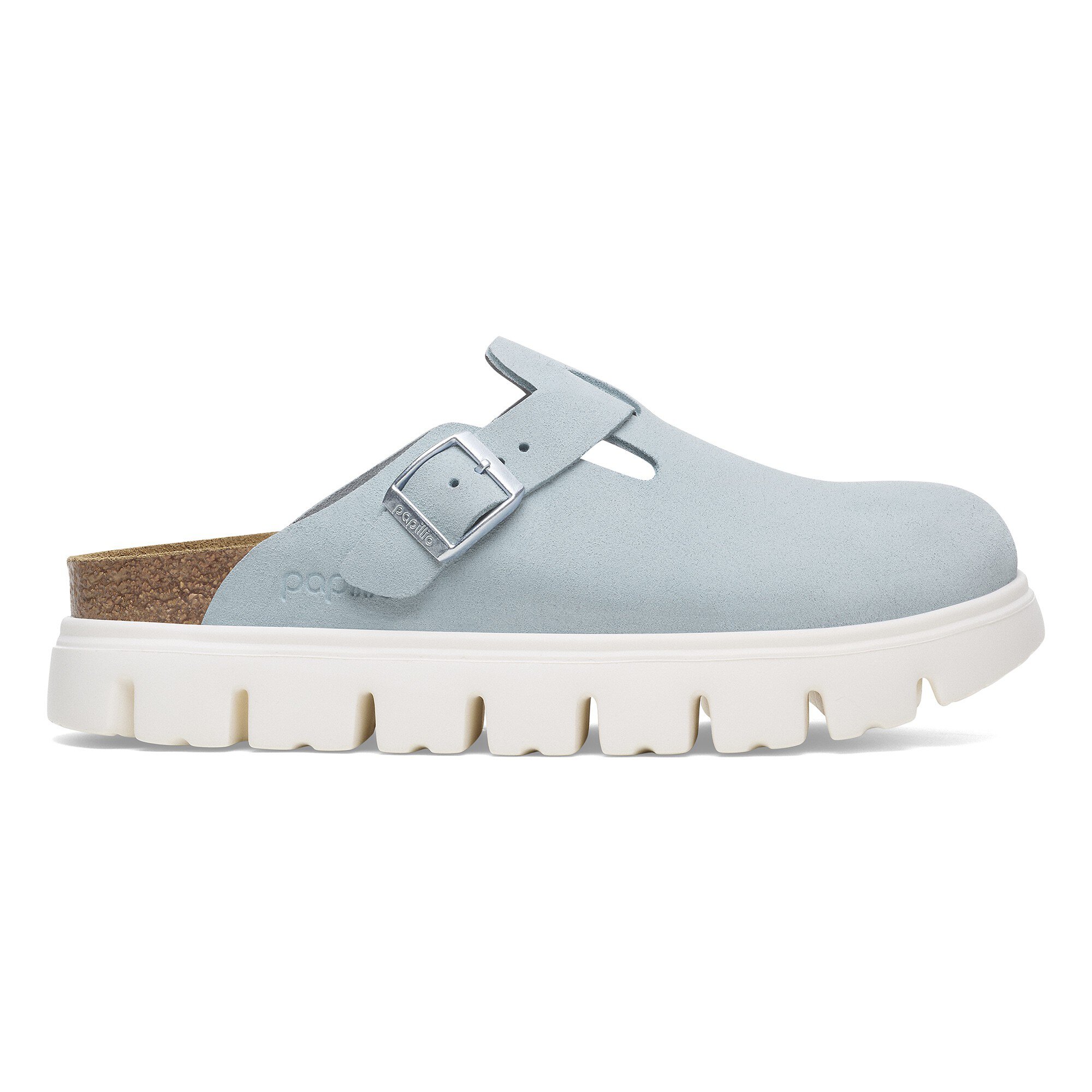Сабо Birkenstock Boston Chunky Suede Leather, цвет: Синий — фото 3