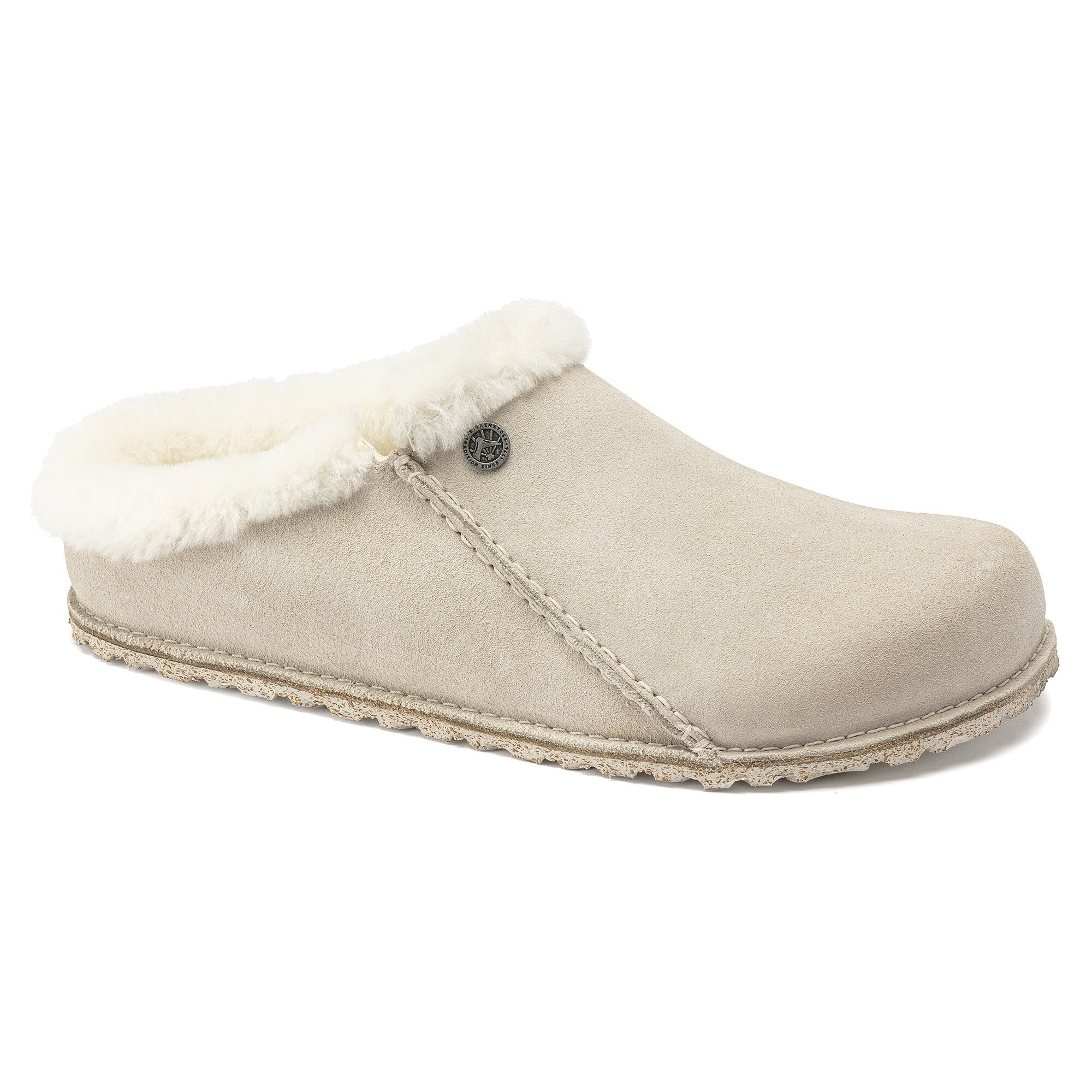 Zermatt Premium Suede Leather in Color Antique White | BIRKENSTOCK US