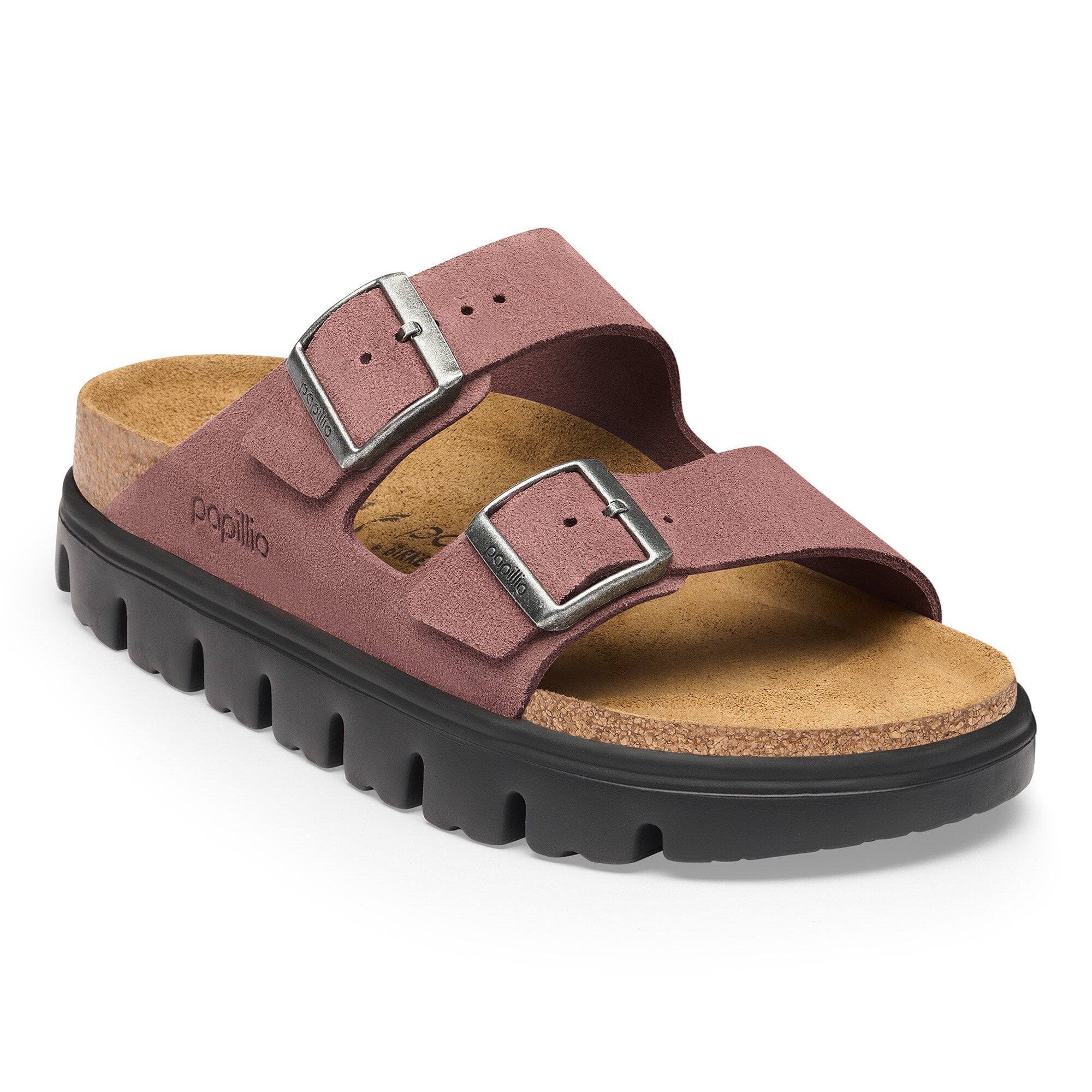 Arizona Chunky Suede Leather in Color Pepper | BIRKENSTOCK US