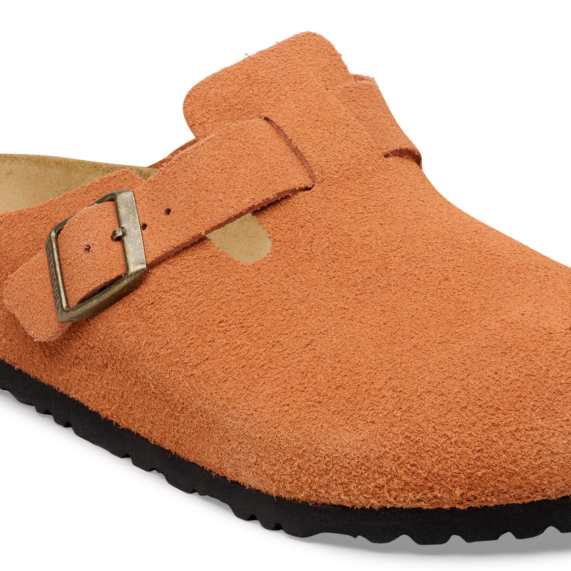 Сабо Birkenstock Boston Suede Leather, цвет: Тёмный ржавый — фото 5