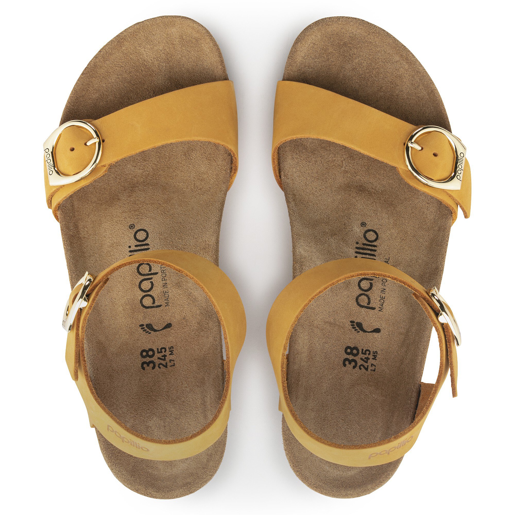 Женские сандалии Birkenstock Soley Nubuck Leather, цвет: Абрикосовый — фото 2