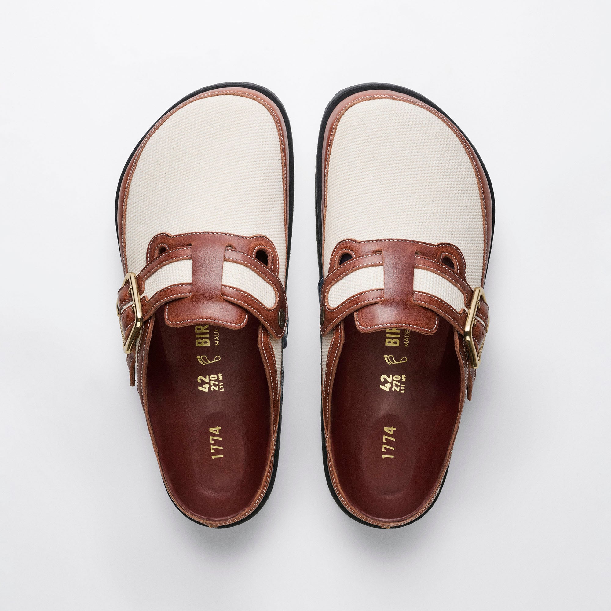 1774 Boston Canvas Mixed Material in Color Cinnamon Canvas