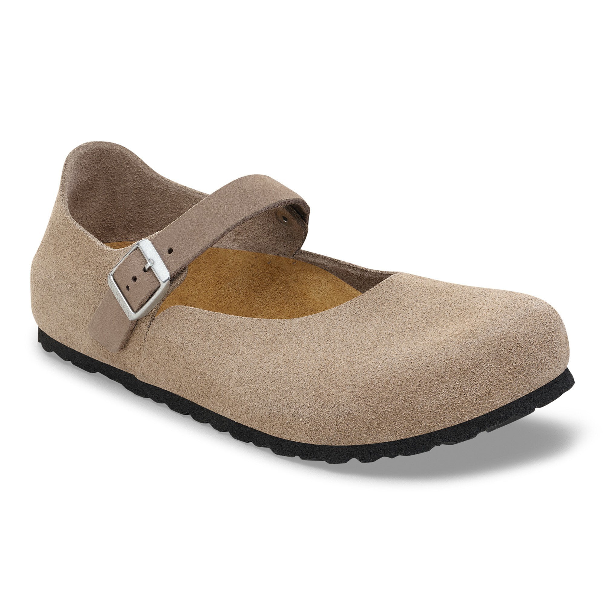 BIRKENSTOCK ブラウン メリージェーン 37 Mantova Suede Leather in Color Taupe | BIRKENSTOCK US