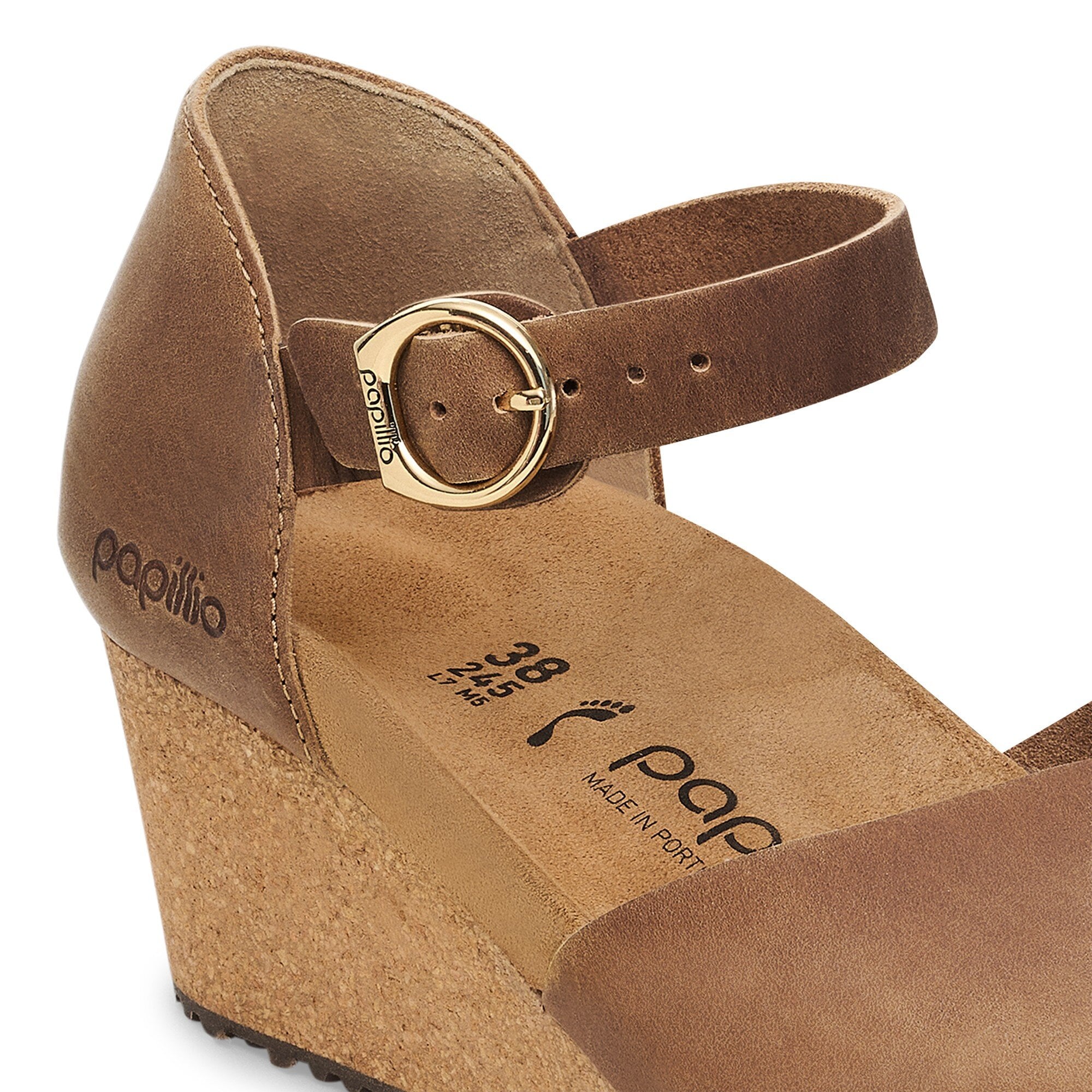 Украшения Birkenstock Mary Ring-Buckle Natural Leather, цвет: Коньячный — фото 5