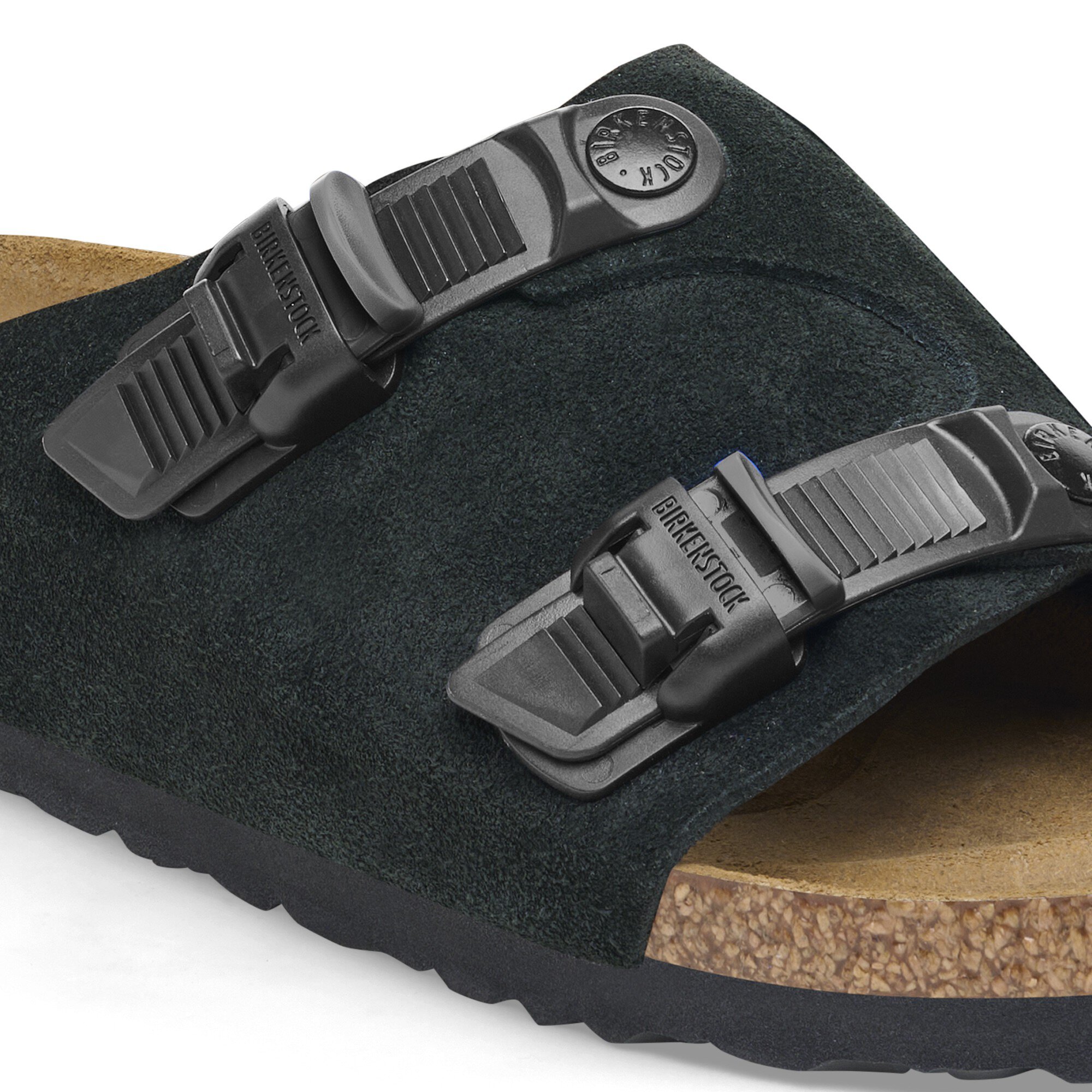 Сабо Birkenstock Zürich Tech Suede Leather, цвет: Чёрный — фото 4