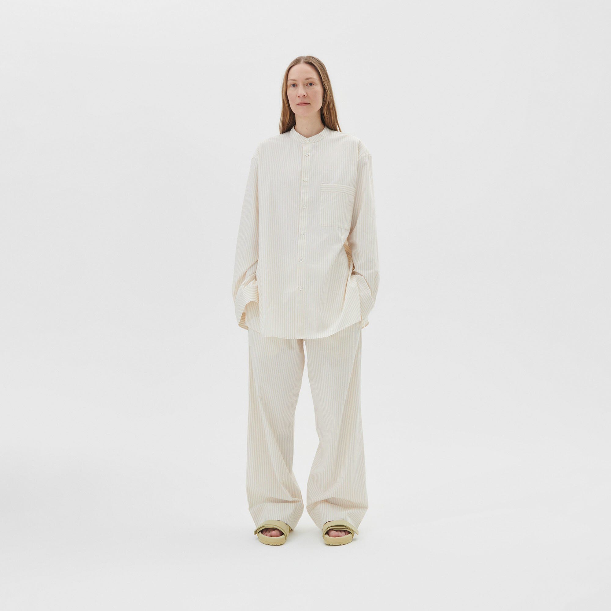 Tekla Pants in Wheat Stripes | BIRKENSTOCK US