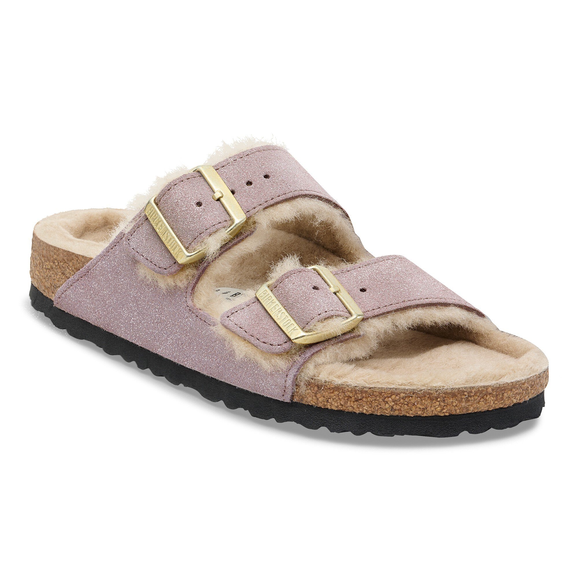 希少 BIRKENSTOCK ARIZONA SHEARLING Arizona Shearling Suede Leather-Shearling in Color Suede