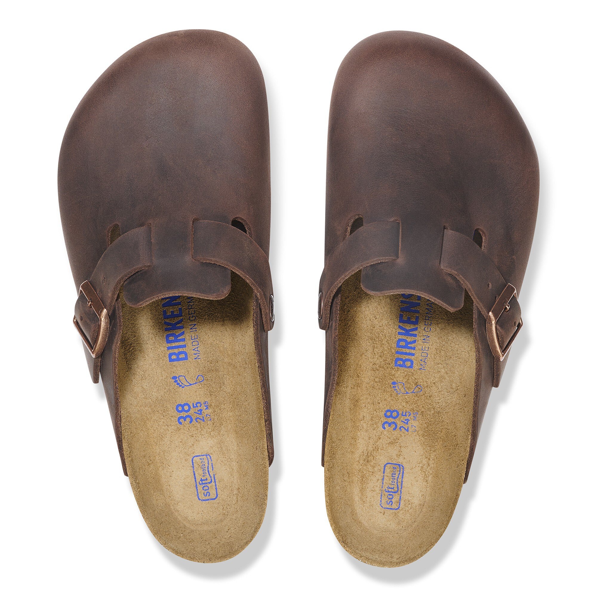 Сабо Birkenstock Boston Soft Footbed Natural Leather Oiled, цвет: Habana — фото 2