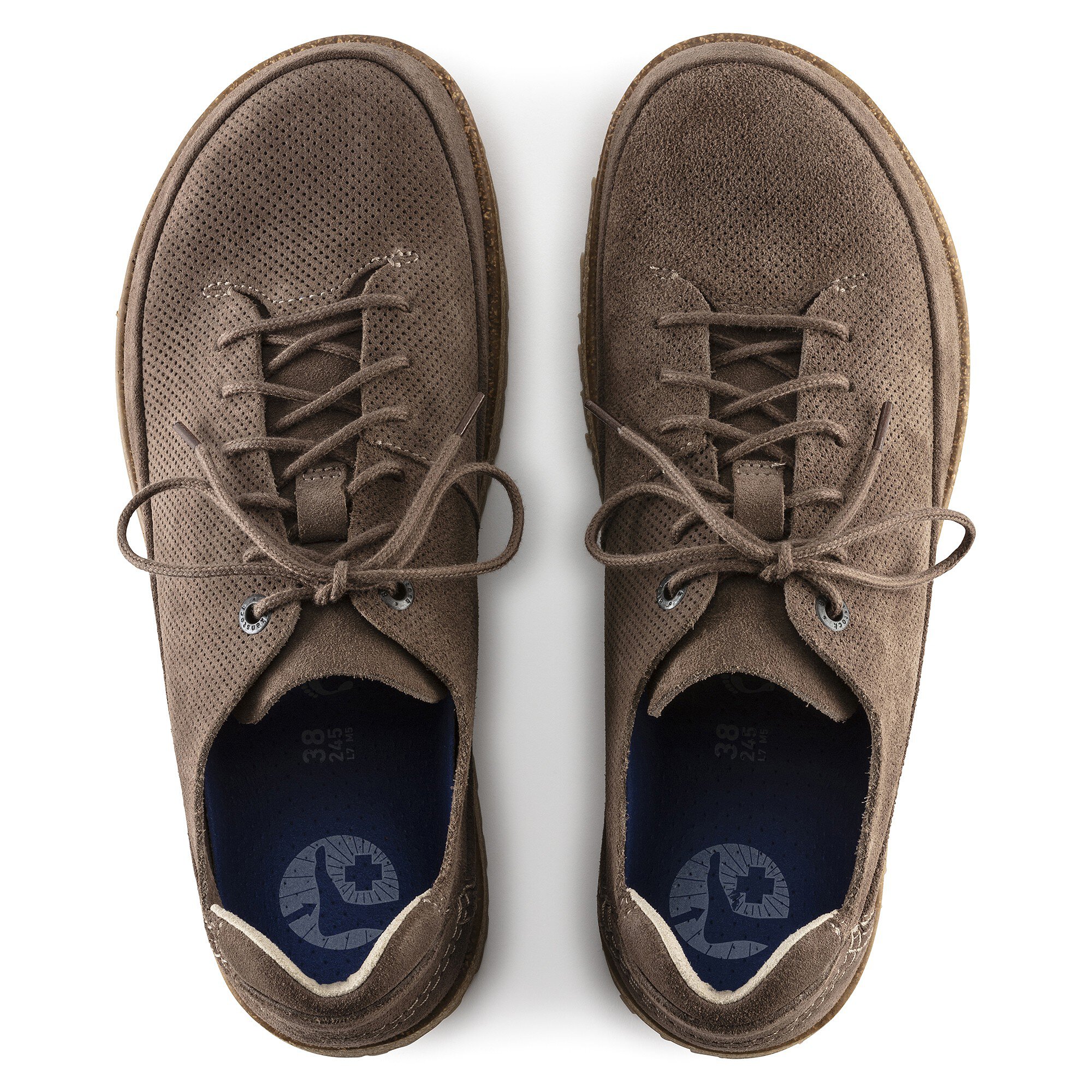 Кроссовки Birkenstock Honnef Light Suede Leather, цвет: Серый серо-коричневый — фото 2
