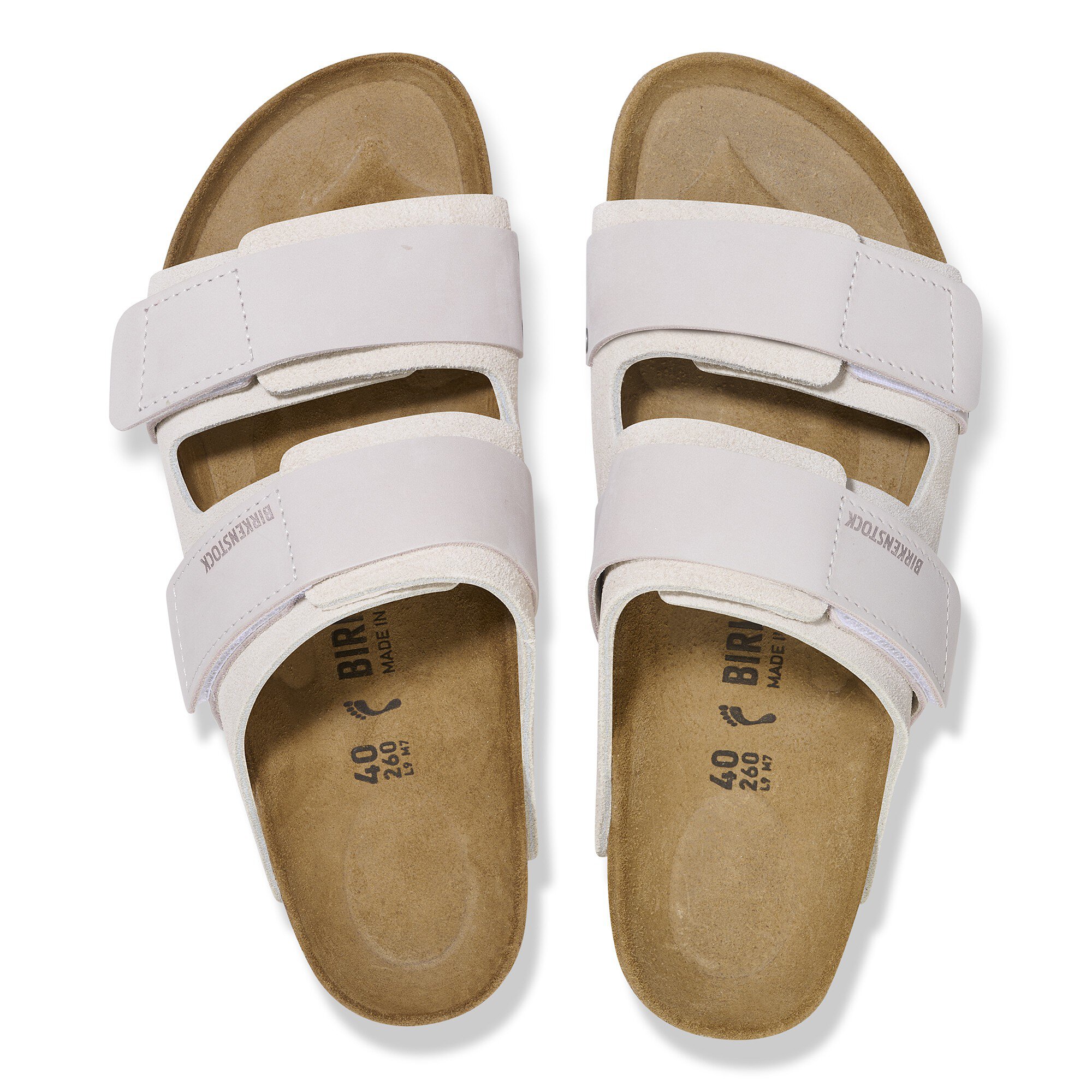 Сандалии Birkenstock Uji Nubuck Leather/Suede, цвет: Состаренный белый — фото 2