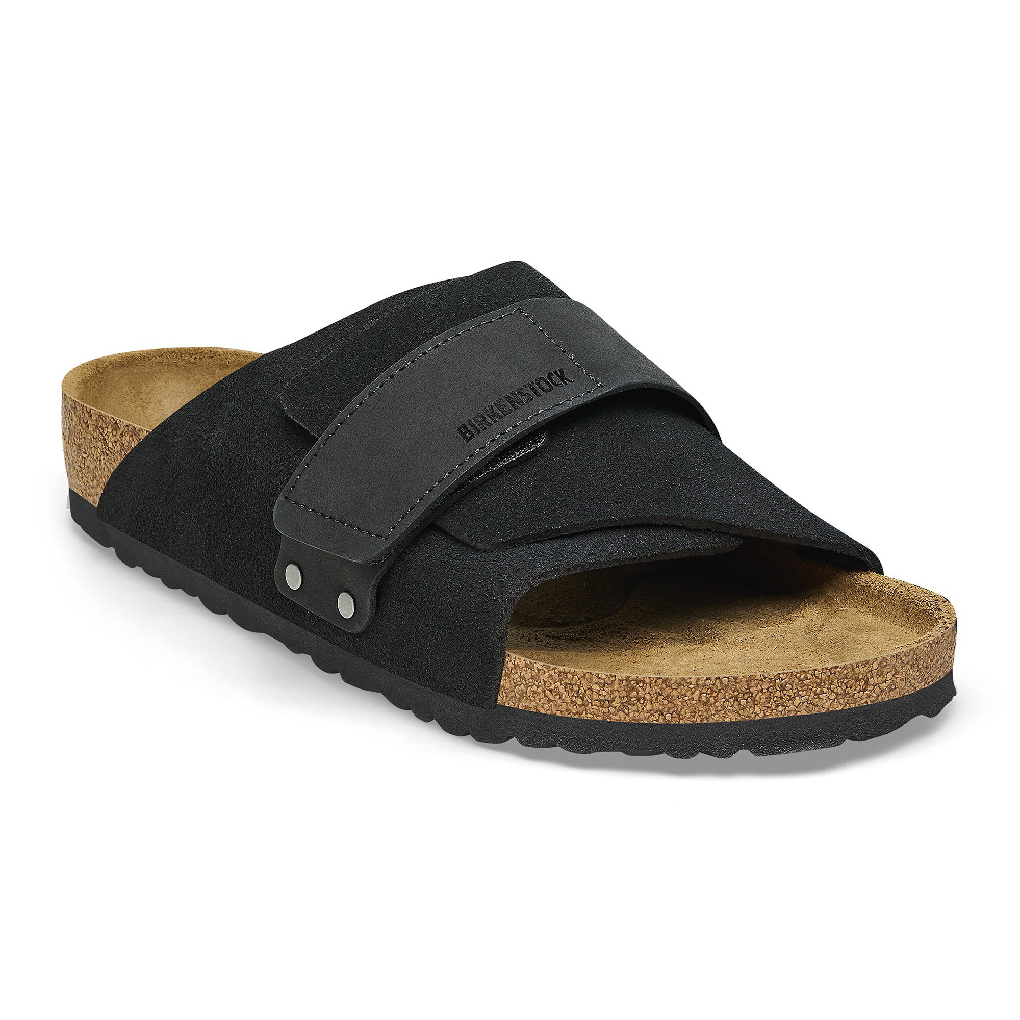 Kyoto Nubuck-Suede Leather in Color Black | BIRKENSTOCK US