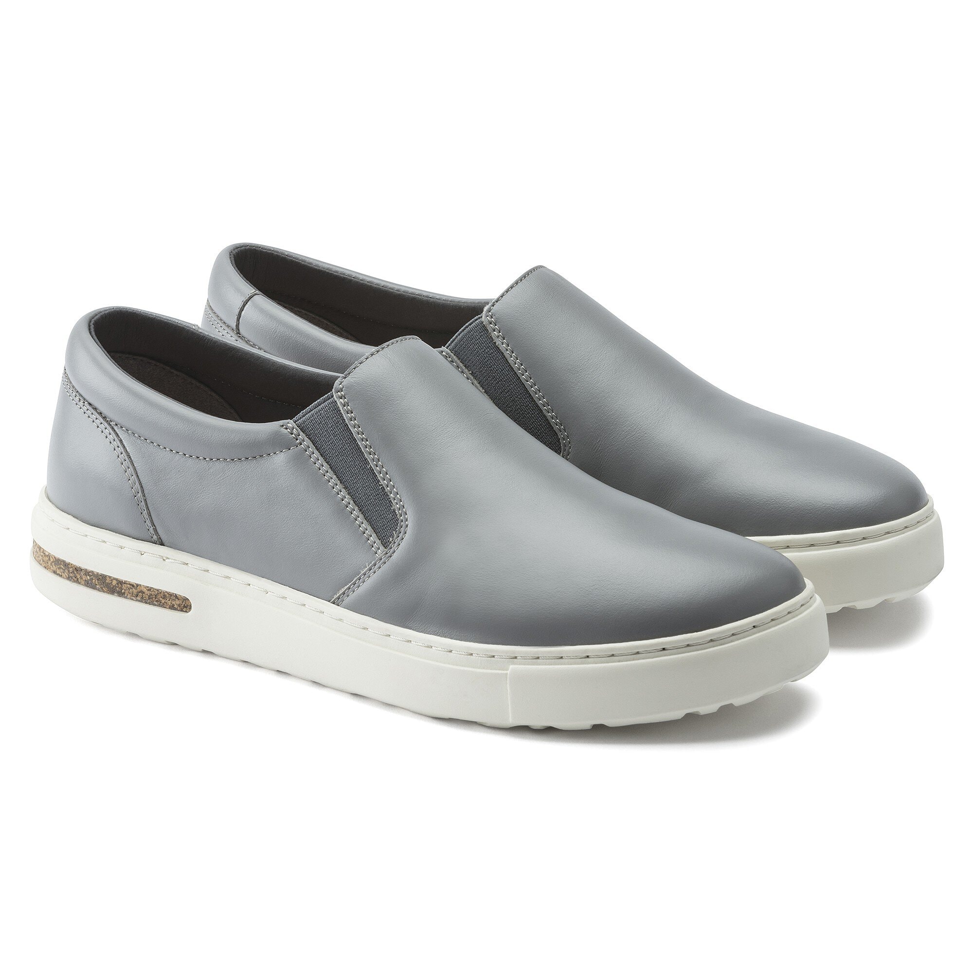 Туфли Birkenstock Oswego Natural Leather, цвет: Серый — фото 5