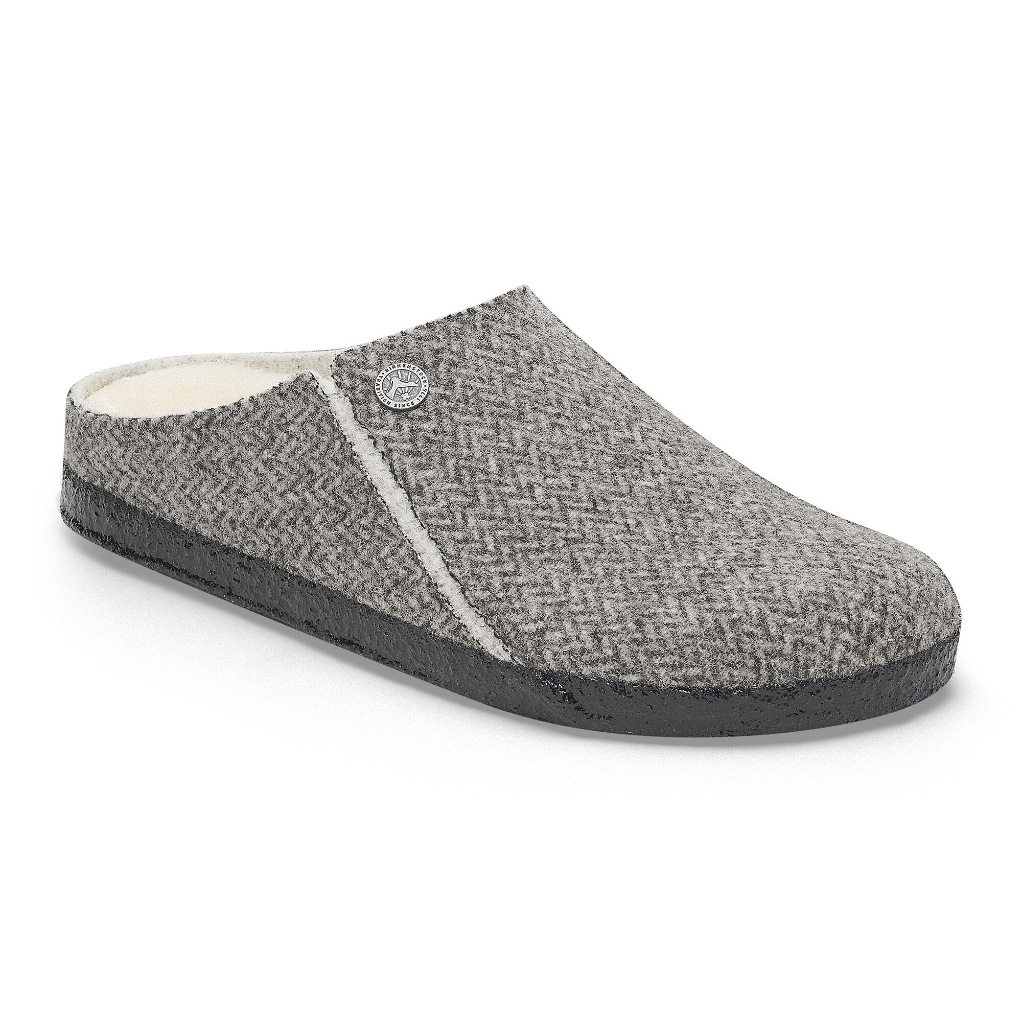 Zermatt Wool Felt in Color Herringbone Gray | BIRKENSTOCK US