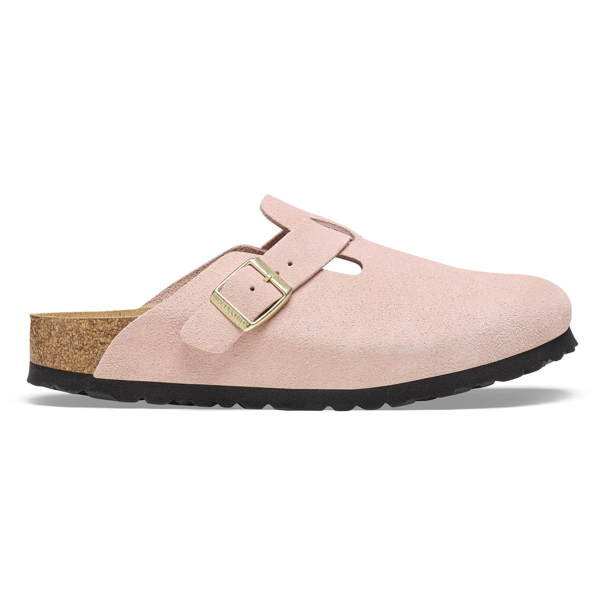いろはす　Birkenstock Boston Boston Suede Leather in Color Light Rose | BIRKENSTOCK US