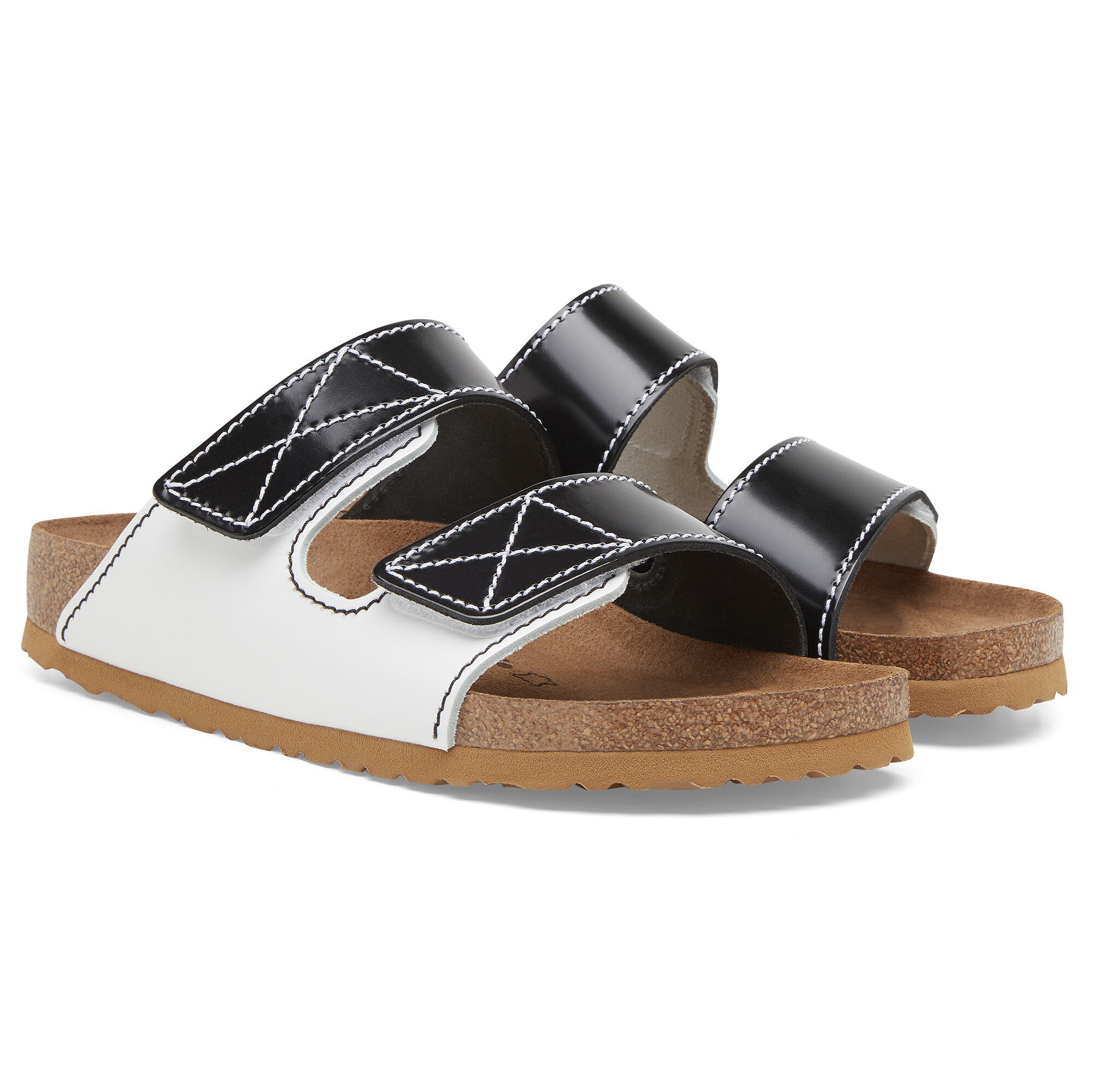 Proenza Schouler Arizona Leather in Color Black White | BIRKENSTOCK US