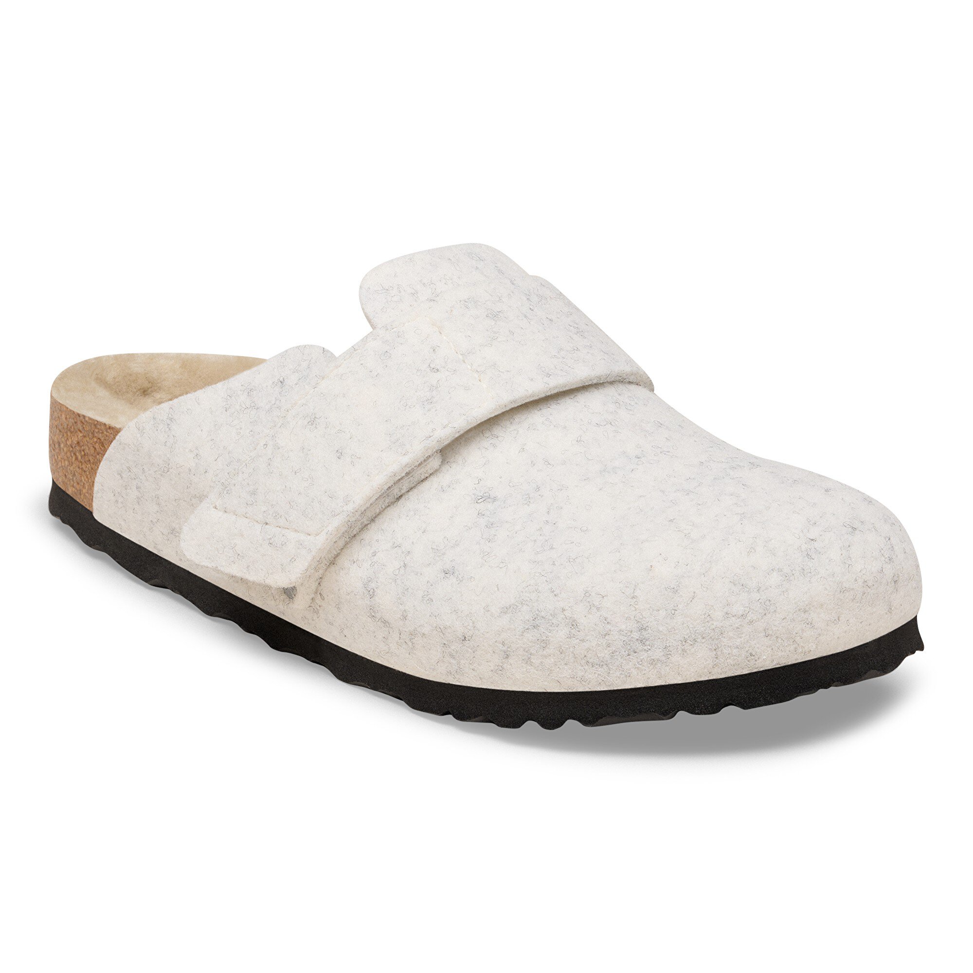 Loma Shearling Wool Felt in Color Oyster | BIRKENSTOCK US