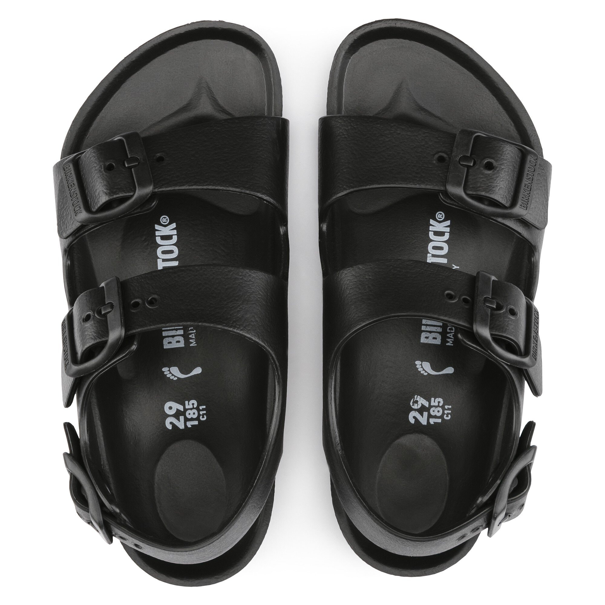 Детские сандалии Birkenstock Milano Kids EVA, цвет: Чёрный — фото 2