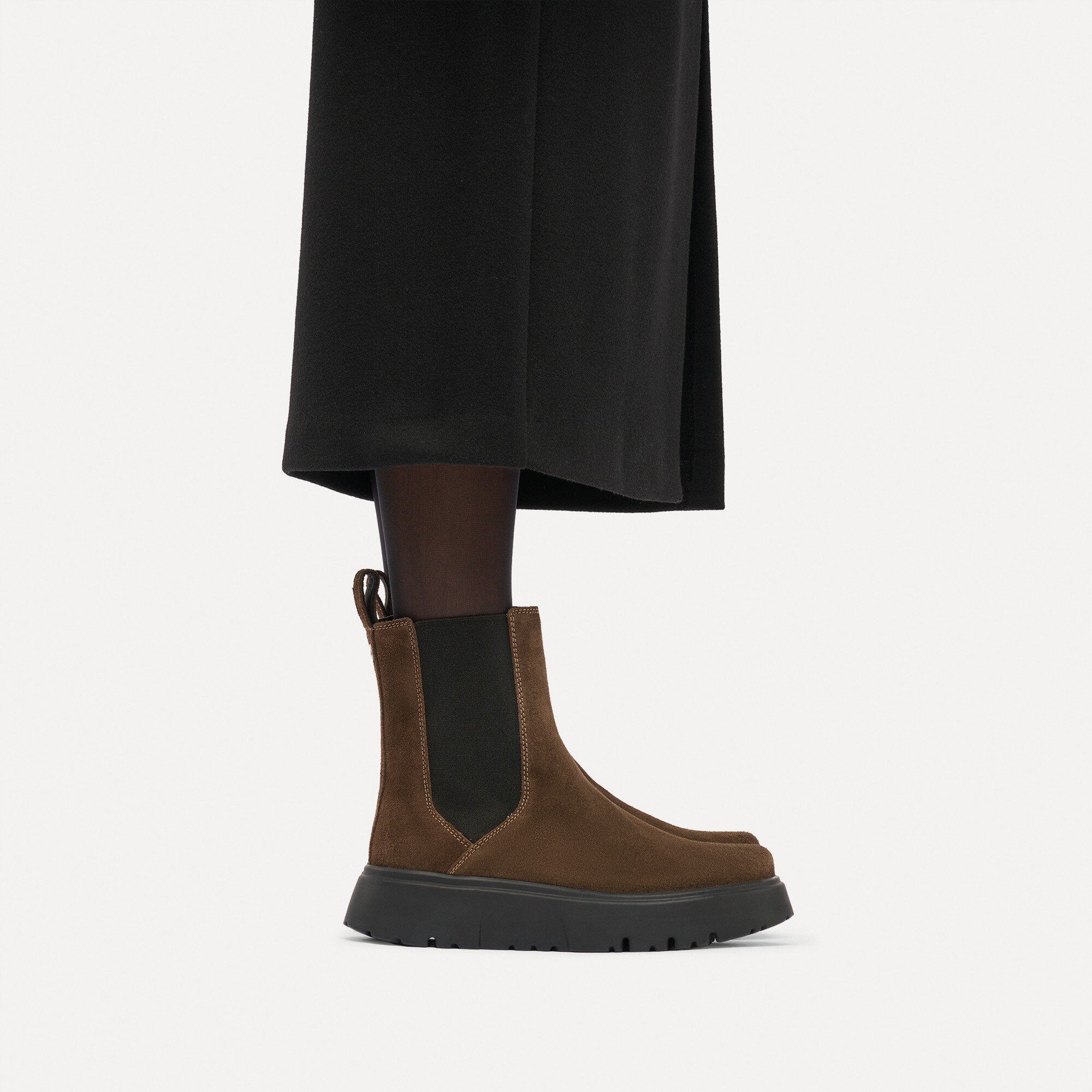Женские ботинки Birkenstock Theda Chelsea Suede Leather, цвет: Carafe — фото 5