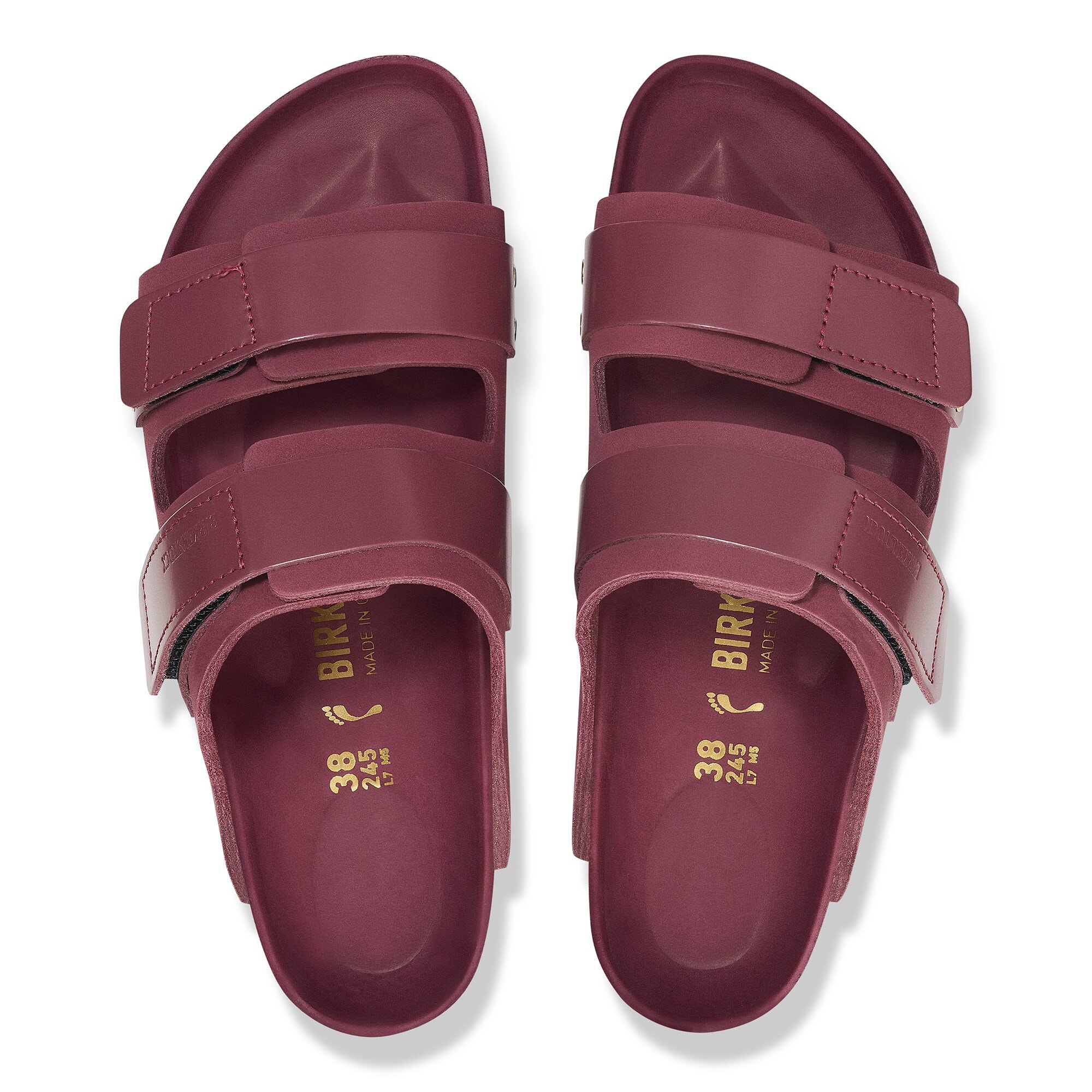 Женские сандалии Birkenstock Uji Nubuck Leather, цвет: Ягодный — фото 2