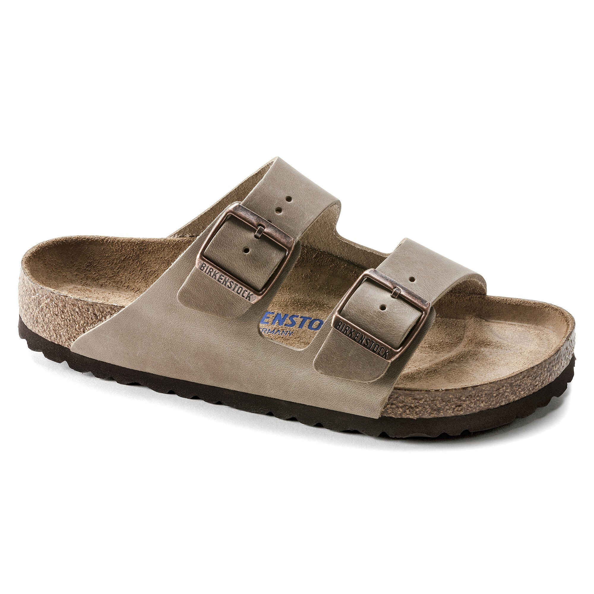 mens birkenstock tobacco brown Arizona Soft Footbed Oiled Leather in Color Tobacco Brown