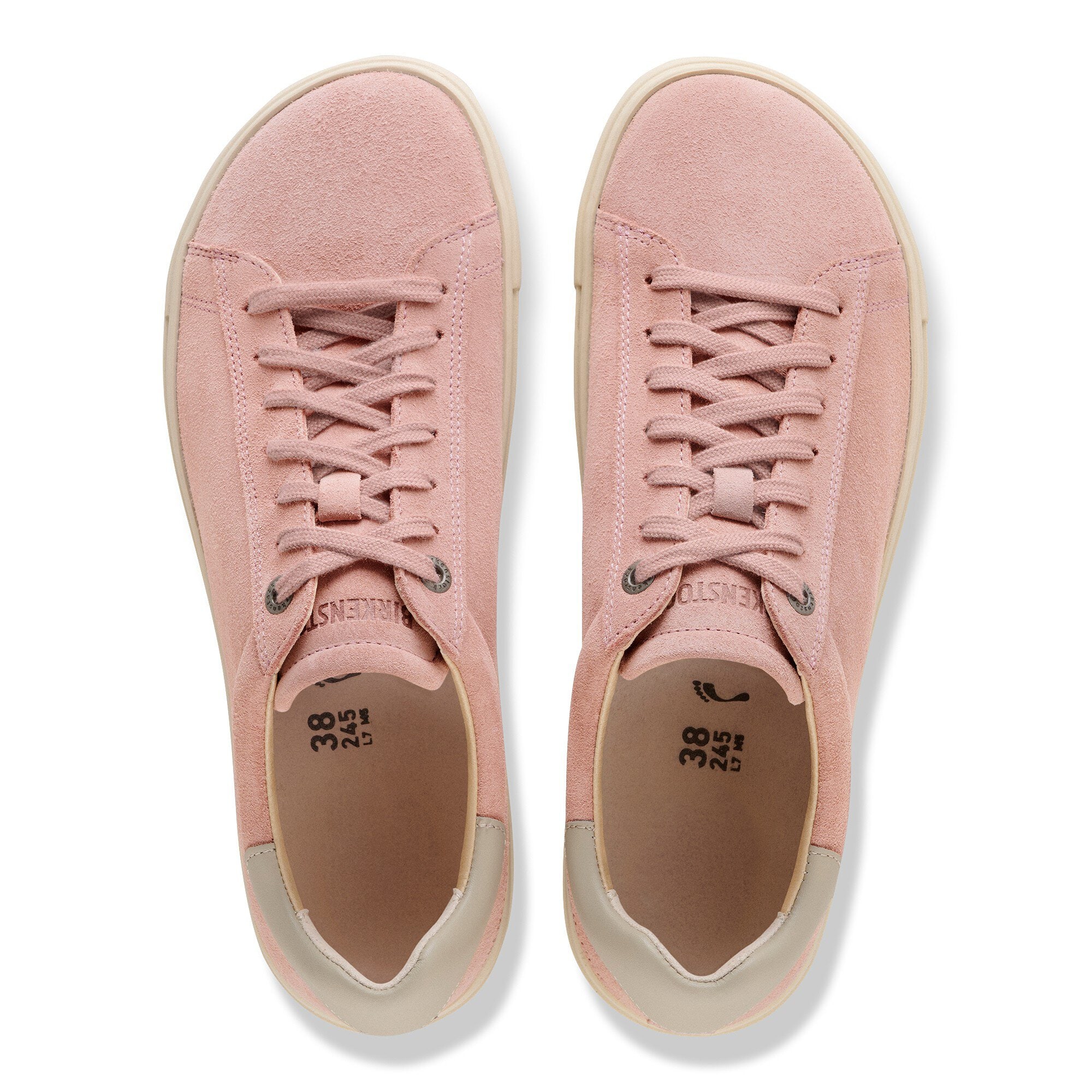 Кроссовки Birkenstock Bend Low Natural Leather/Suede, цвет: Глиняный / Устричный — фото 2