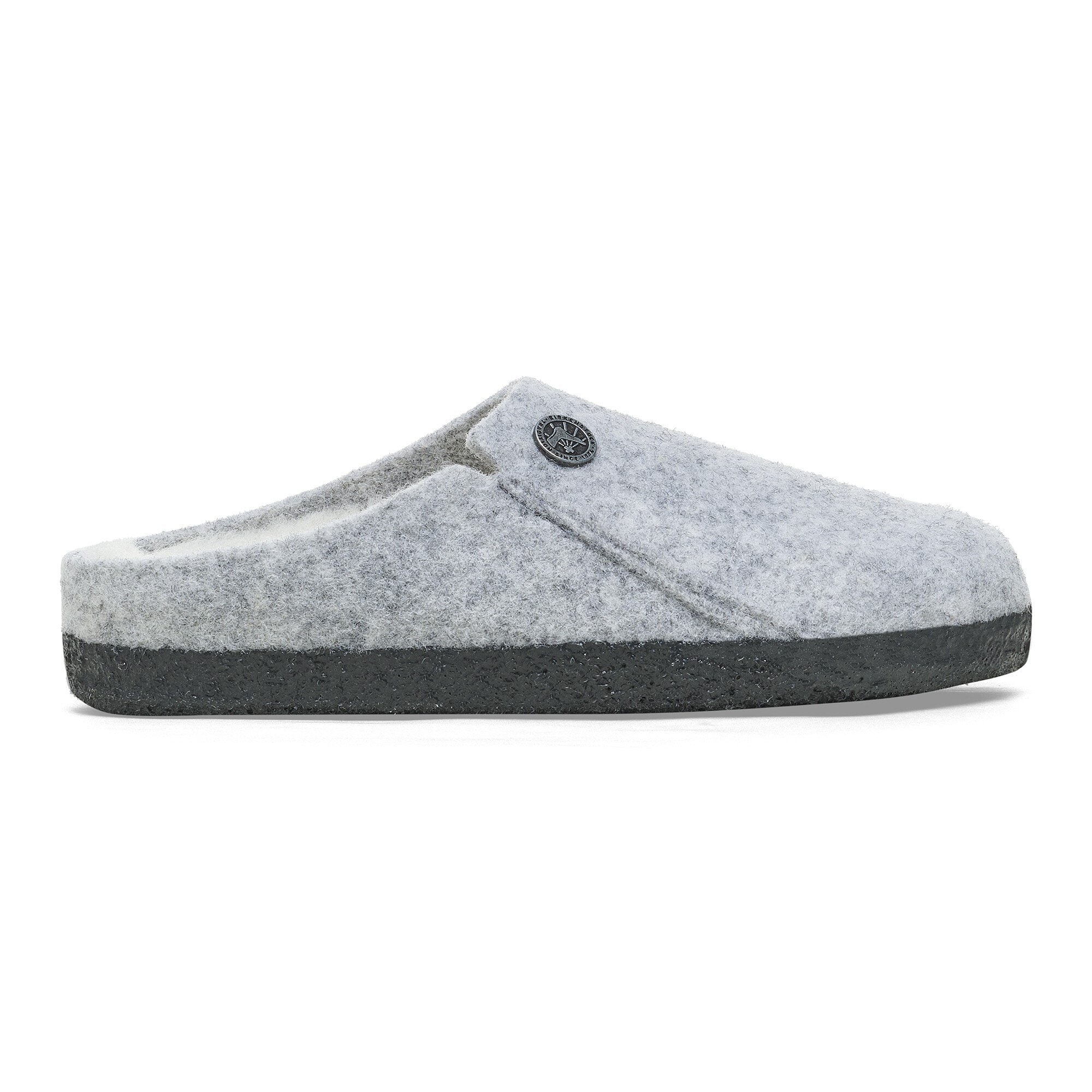 Детские тапочки Birkenstock Zermatt Kids Shearling Felt, цвет: Светлый серый — фото 3
