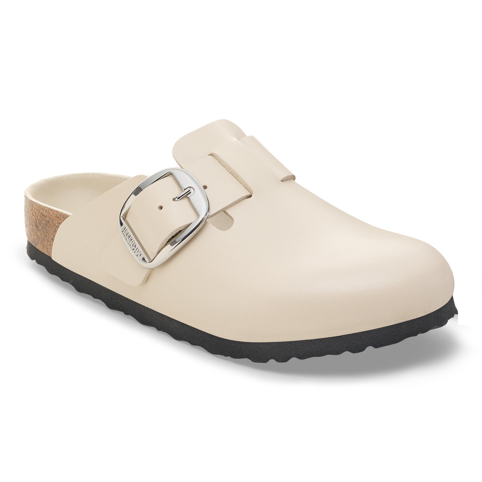 Boston Big Buckle Leather in Color Oyster Dressy Leather