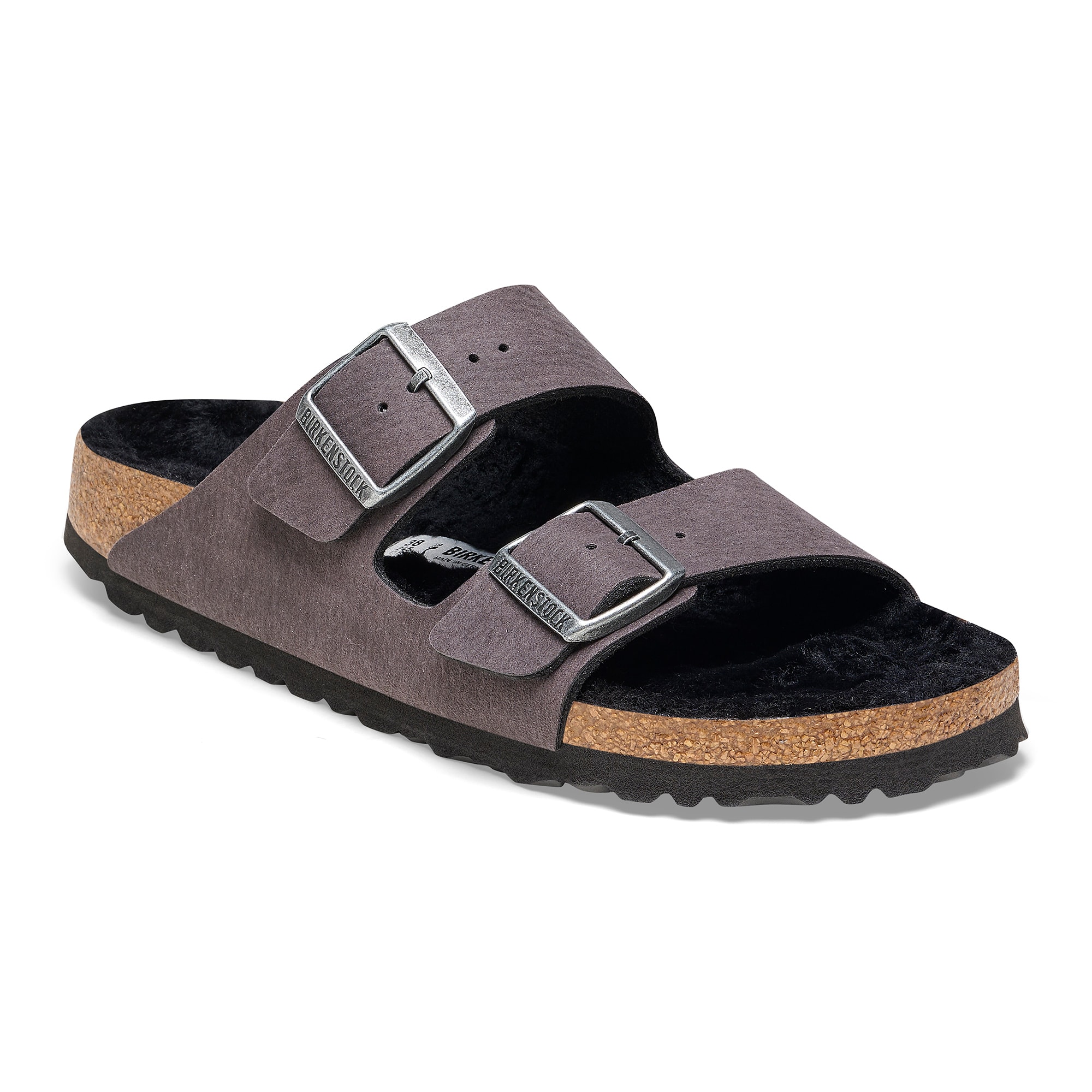 Arizona Shearling Synthetics in Color Desert Dust Black