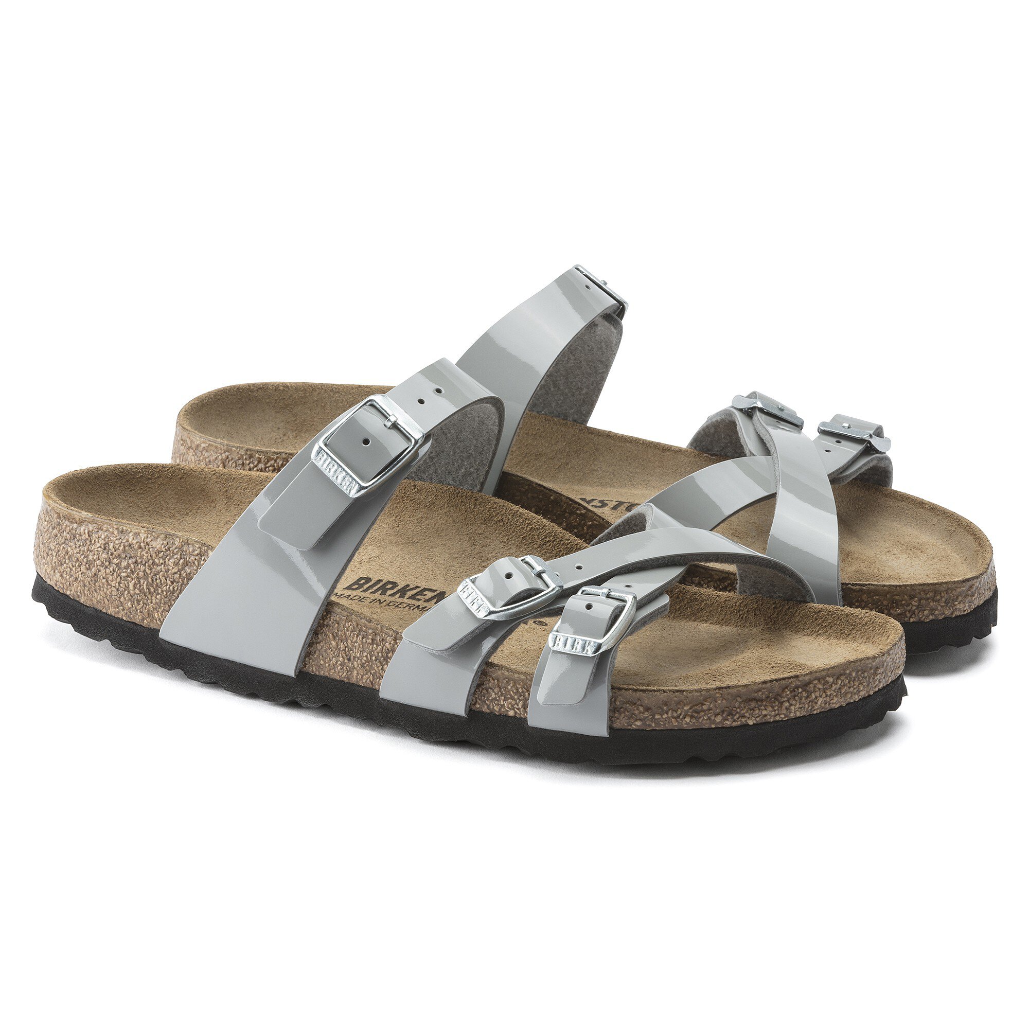 Женские сандалии Birkenstock Franca Birko-Flor Patent, цвет: Лаковый — фото 4