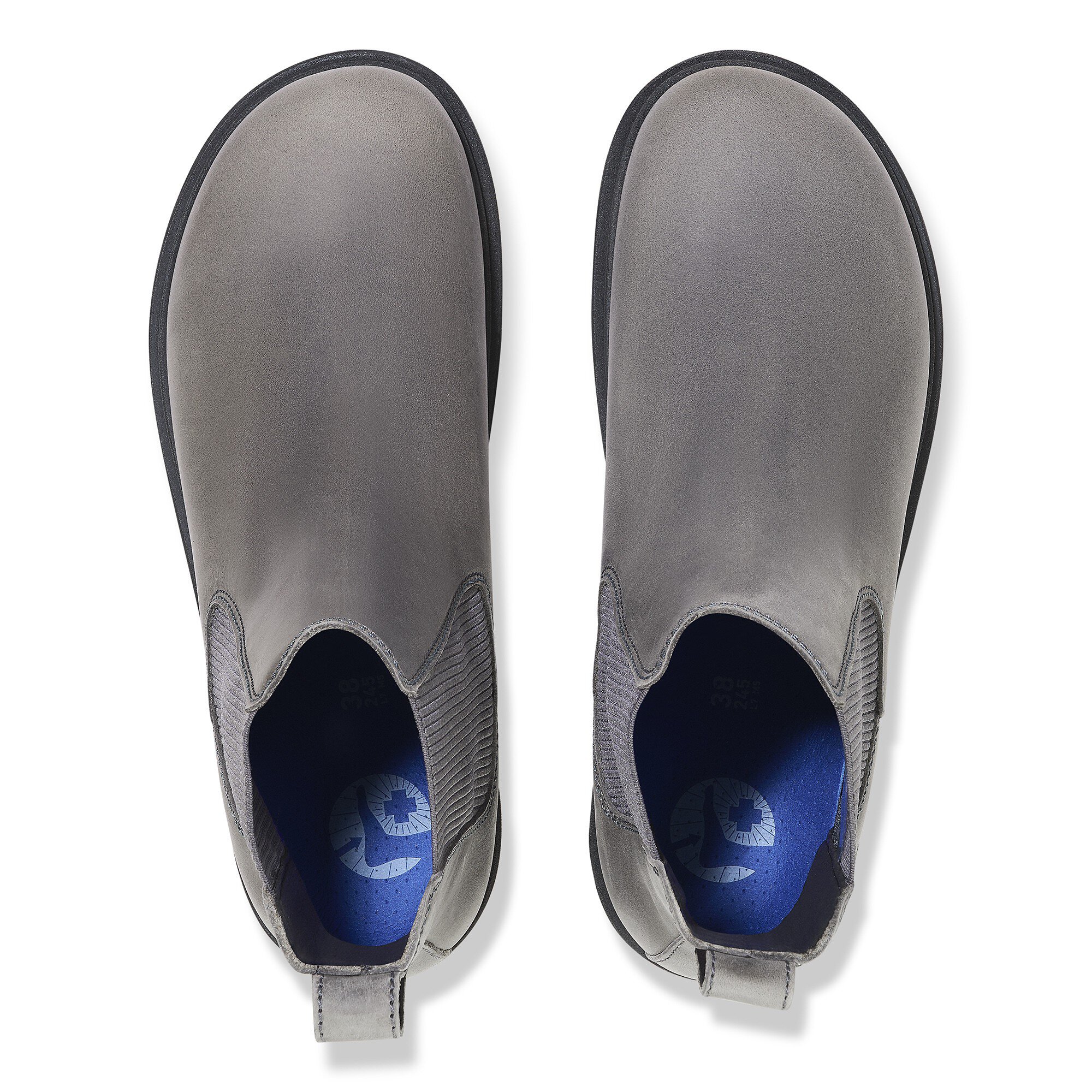 Женские ботинки Birkenstock Highwood Slip On Mid Women Nubuck Leather, цвет: Графитовый — фото 2