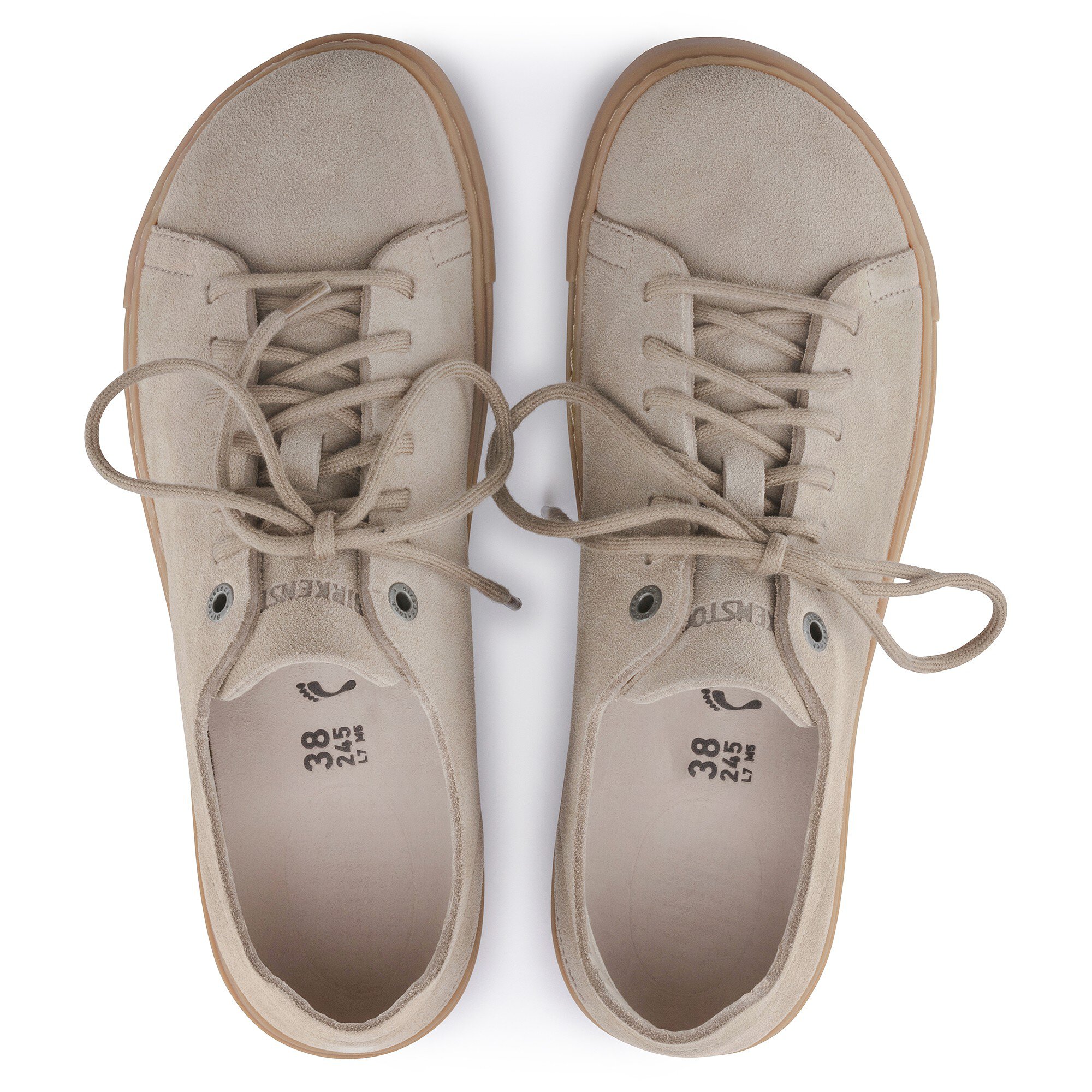 Кроссовки Birkenstock Bend Low Decon Nubuck Leather, цвет: Серый серо-коричневый — фото 2