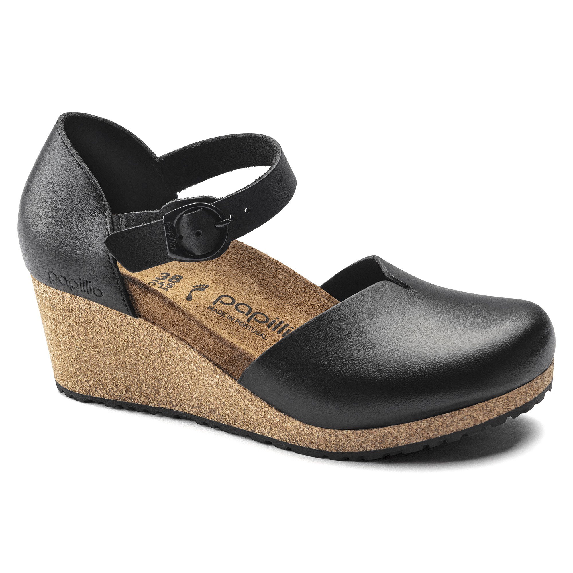 papillio メリー ブラック 38 24.5 Mary Leather in Color Black | BIRKENSTOCK US