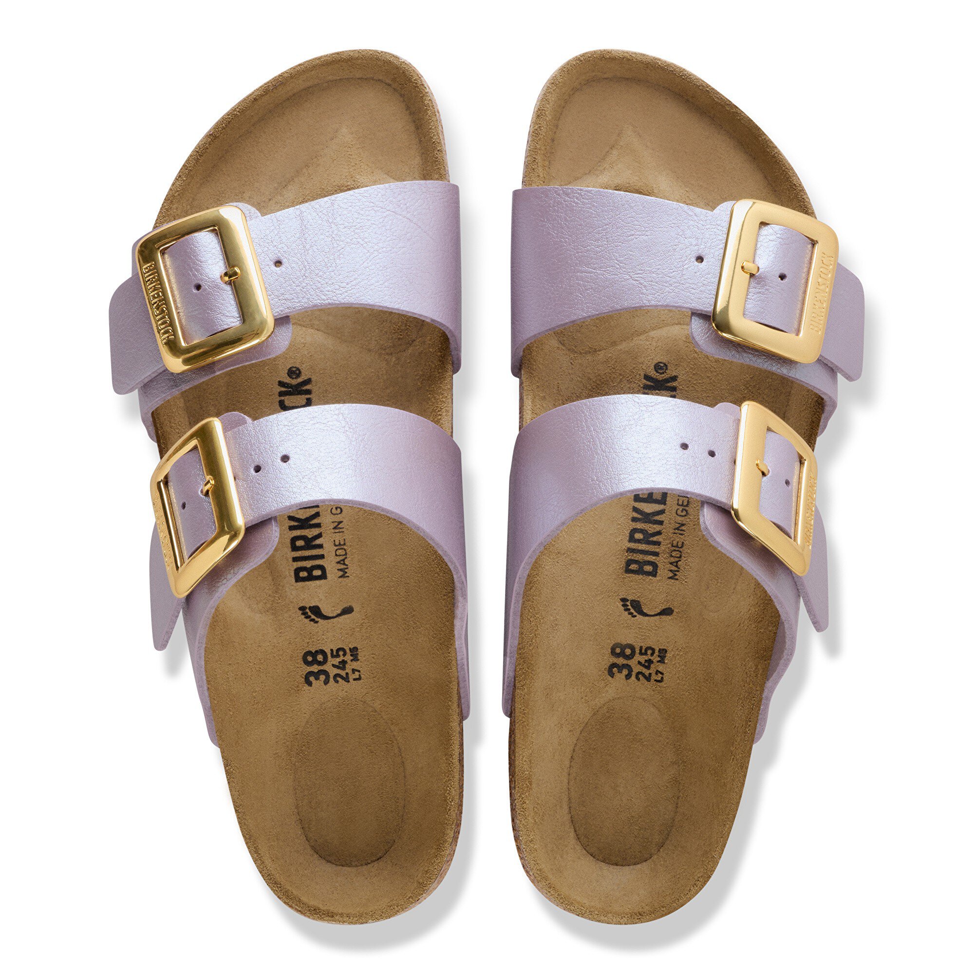 Женские сандалии Birkenstock Sydney Cushion Buckle Birko-Flor, цвет: Орхидея — фото 2