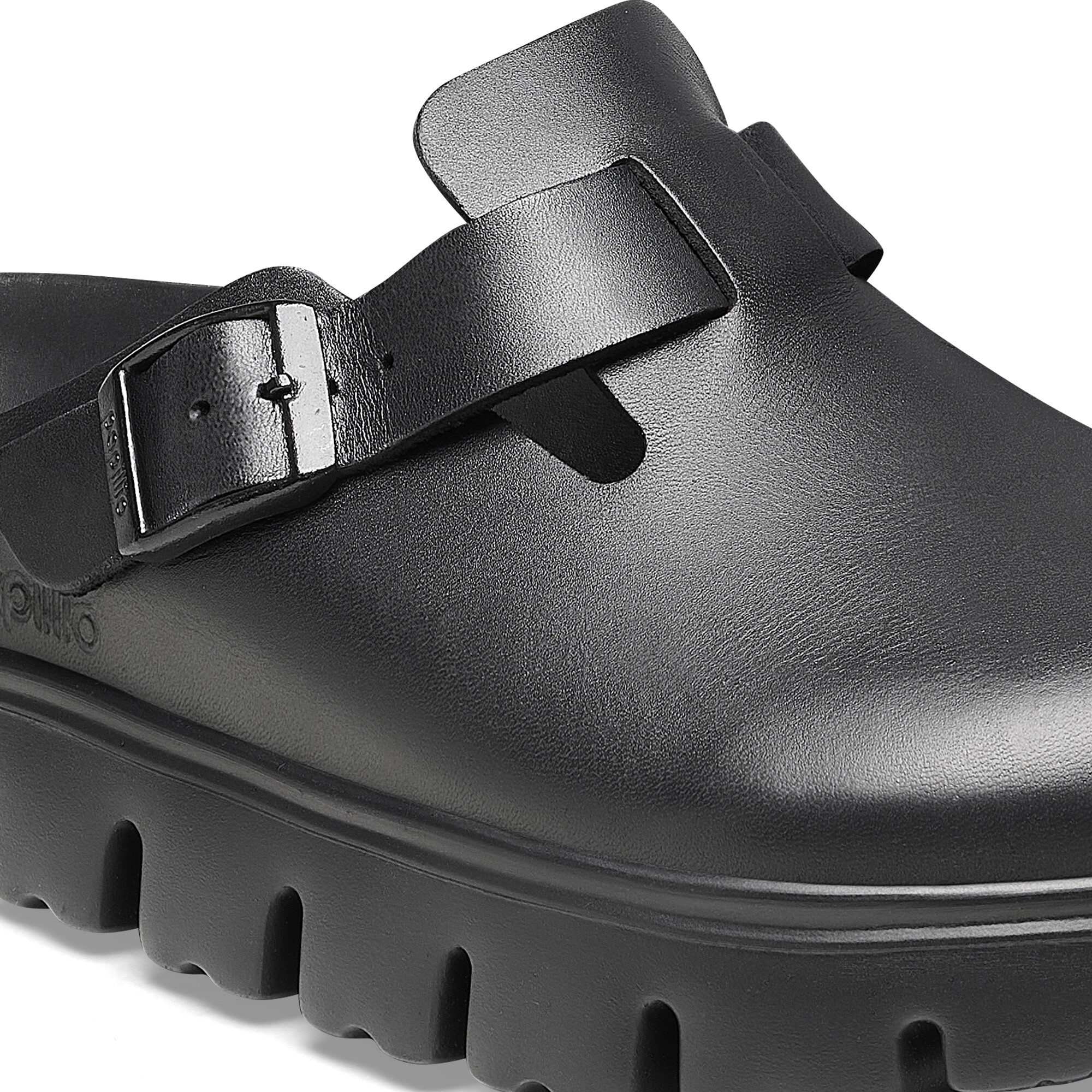 Сабо Birkenstock Boston Chunky Natural Leather, цвет: Чёрный — фото 8
