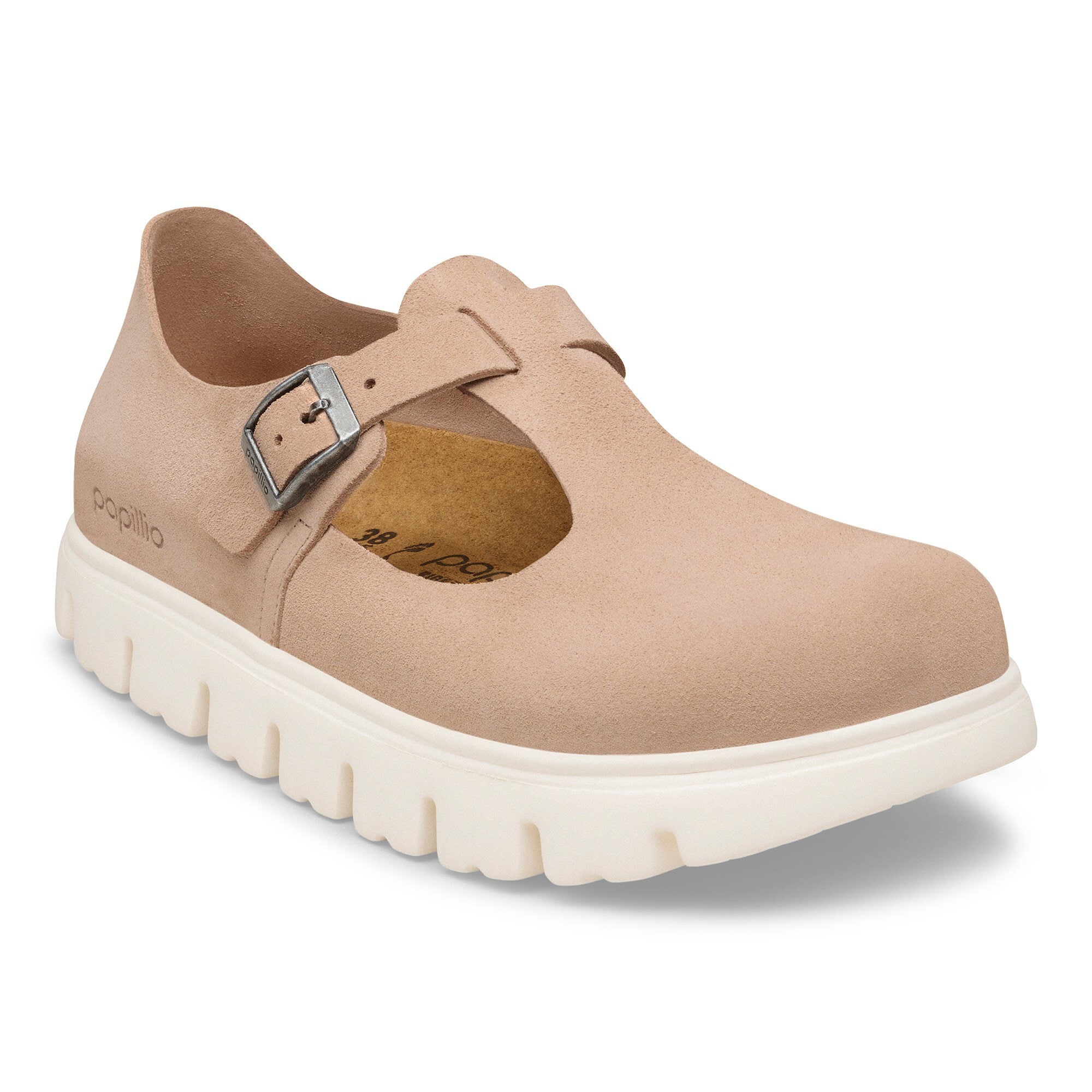 Paris Chunky Suede Leather in Color Warm Sand | BIRKENSTOCK US