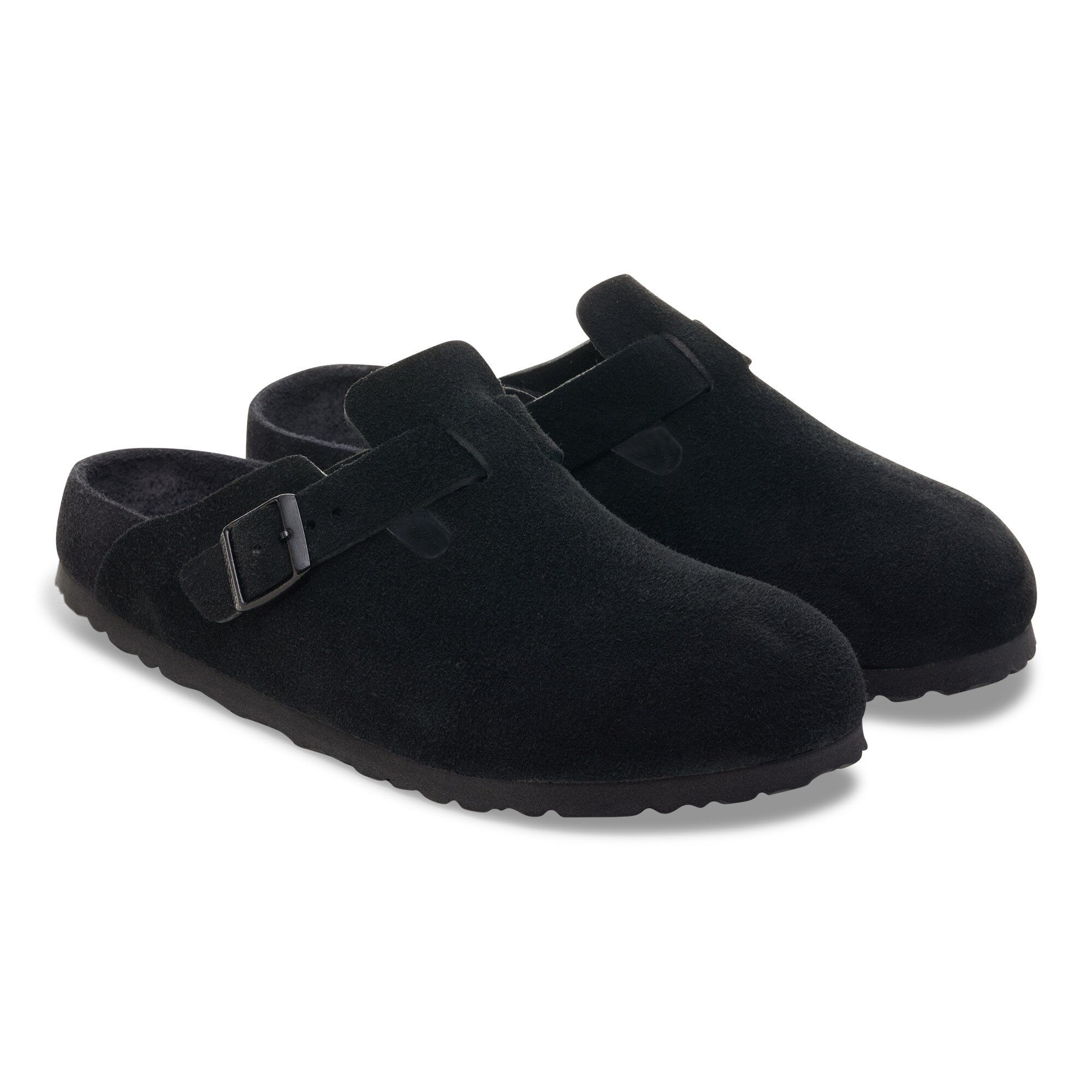 Сабо Birkenstock Boston Suede Leather, цвет: Чёрный — фото 8