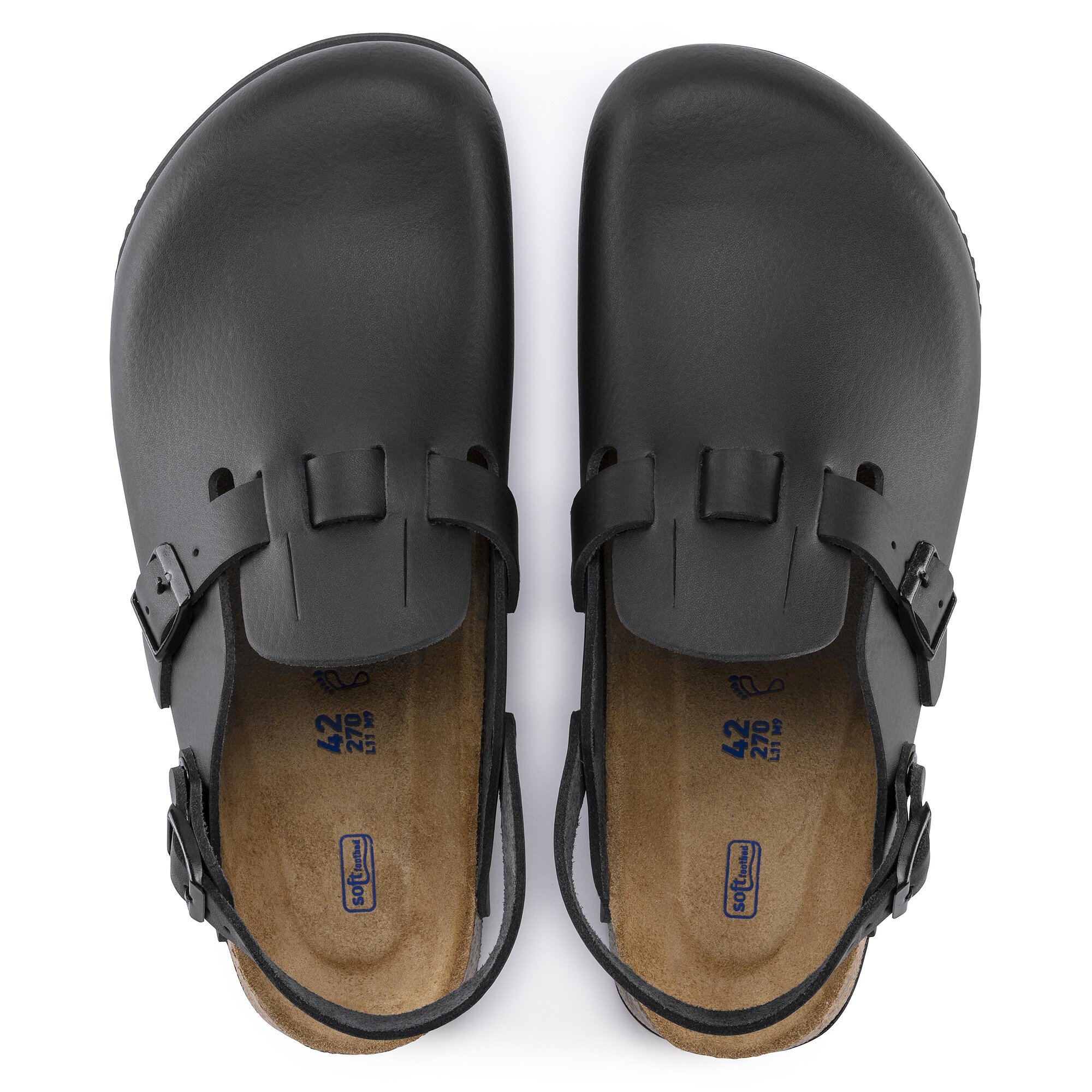 Сабо Birkenstock Kay SL Soft Footbed Birko-Flor, цвет: Чёрный — фото 2