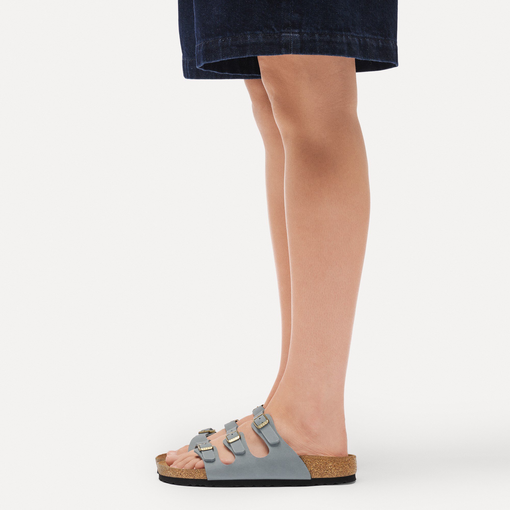 Женские сандалии Birkenstock Florida Fresh Natural Leather Oiled, цвет: Серый — фото 5
