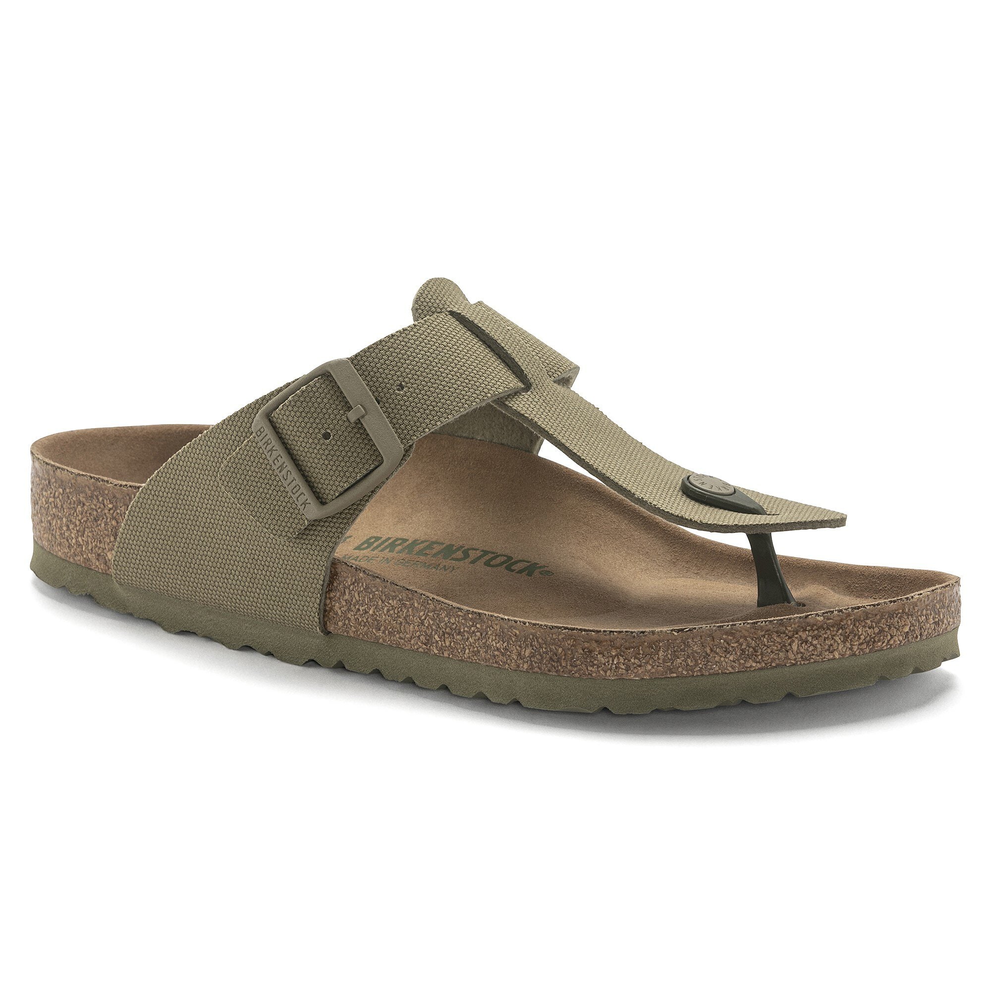 Medina Vegan Textile in Color Faded Khaki | BIRKENSTOCK US