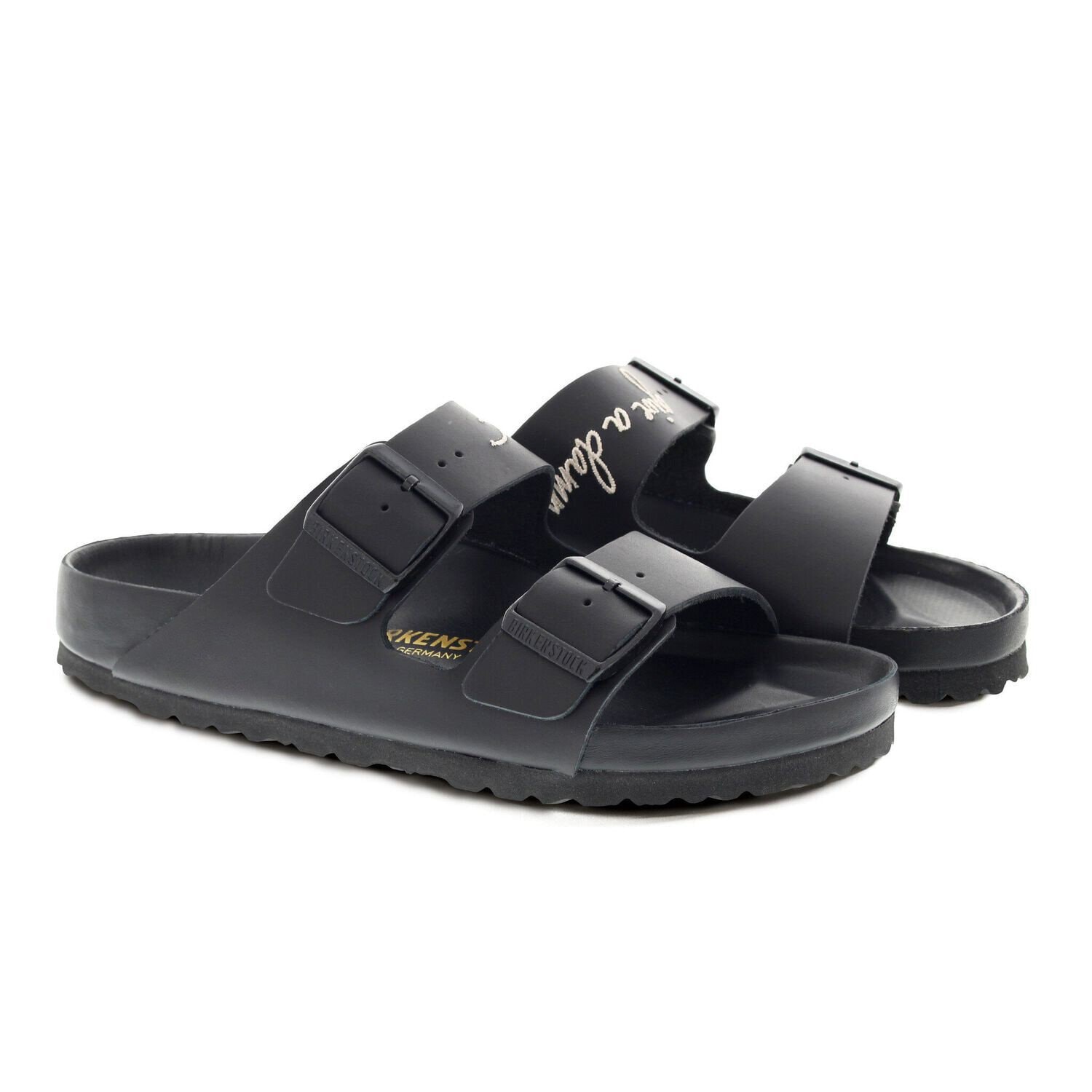 Сандалии Birkenstock Arizona Leder, цвет: Чёрный — фото 5